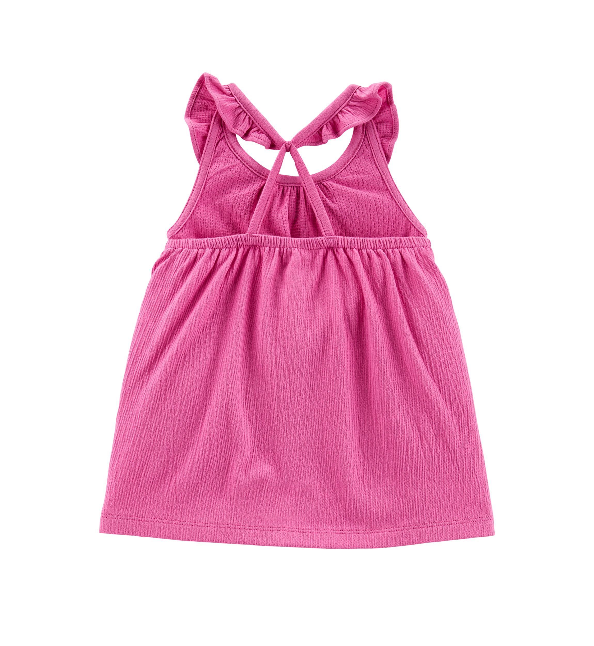 Toddler Girls 2 Piece Crinkle Jersey Tank and Tumbling Short Set 