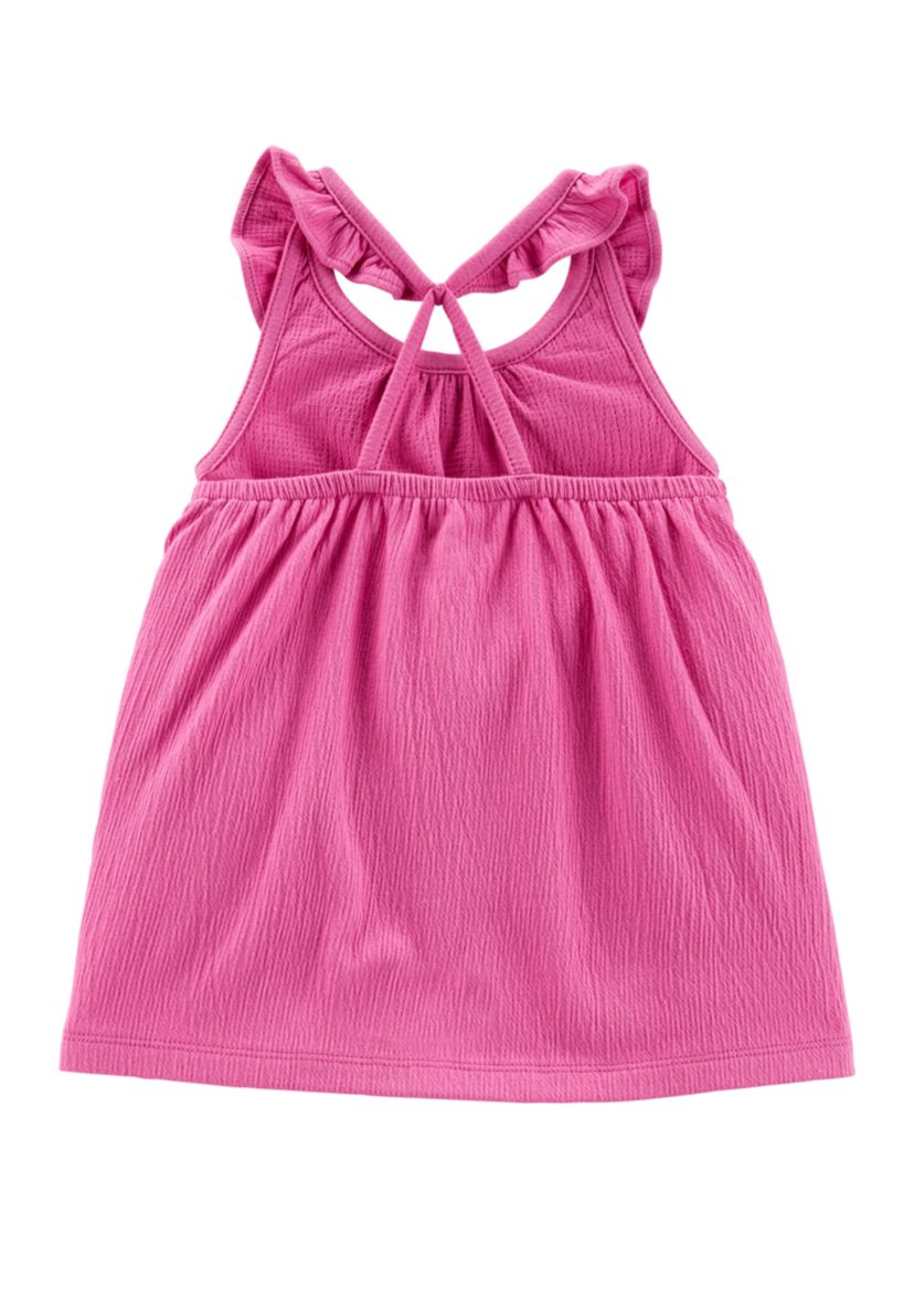 Toddler Girls 2 Piece Crinkle Jersey Tank and Tumbling Short Set 