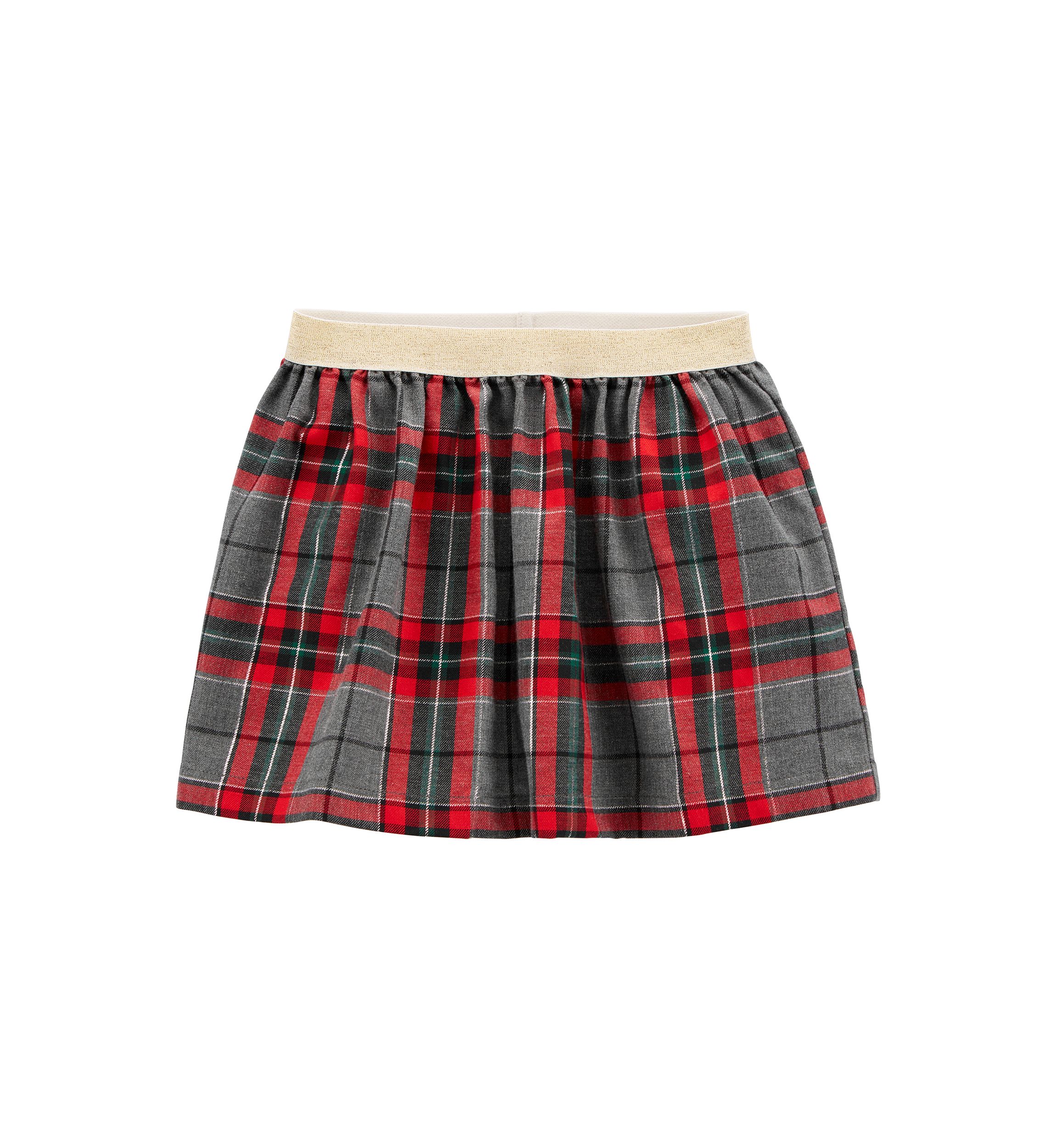 Toddler Girls Plaid Skirt