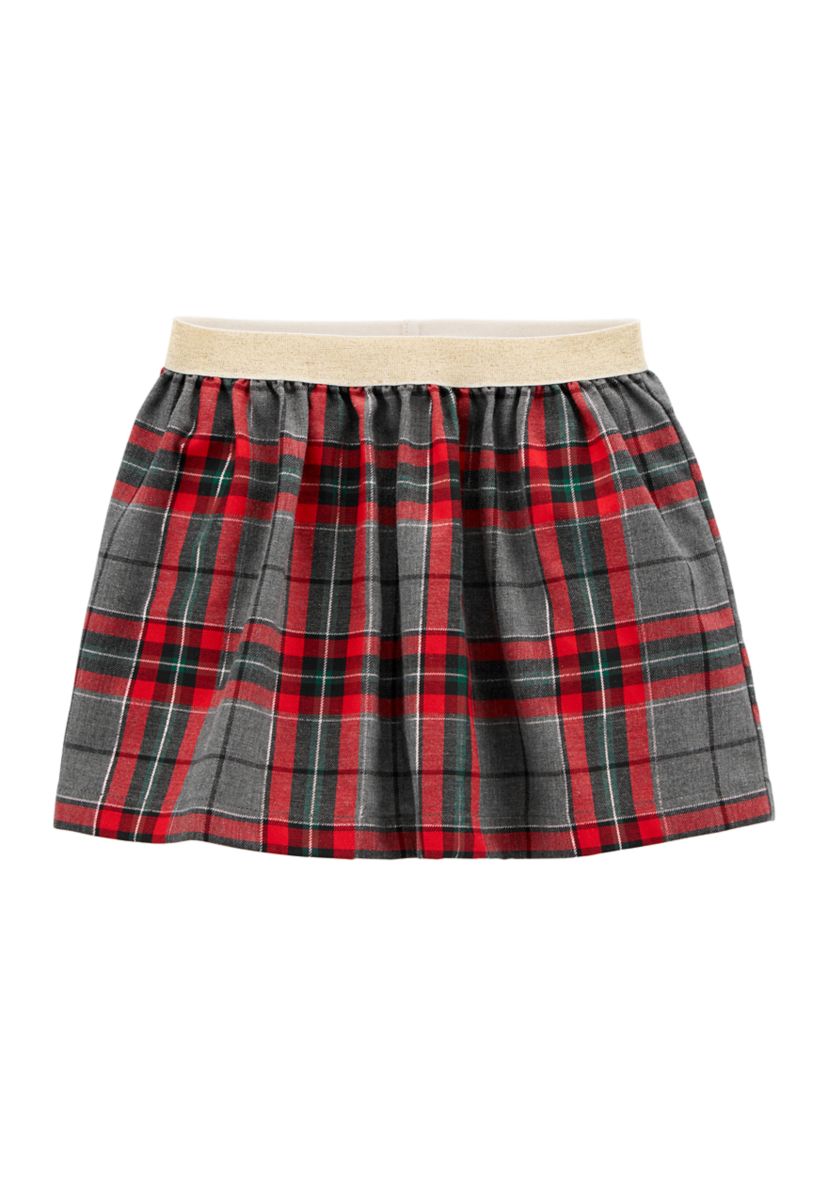 Toddler Girls Plaid Skirt