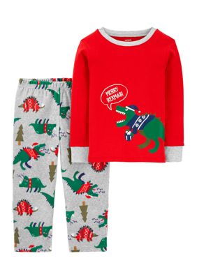 Carter's® Toddler Boys 2-Piece Dinosaur Christmas Fleece Pajamas | belk