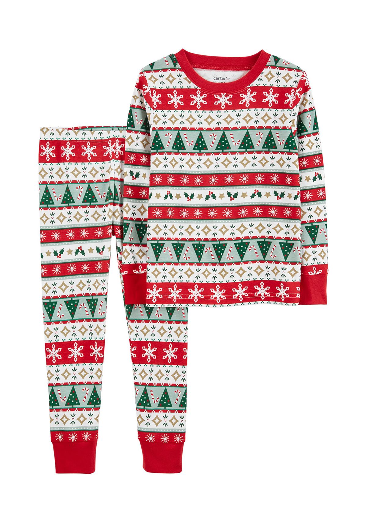 Toddler Boys 2-Piece Christmas 100% Snug Fit Cotton PJs
