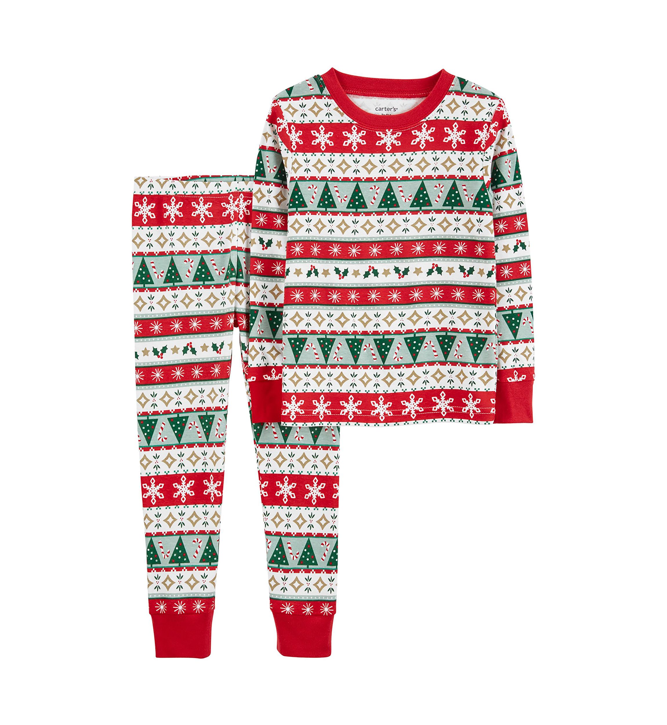Toddler Boys 2-Piece Christmas 100% Snug Fit Cotton PJs
