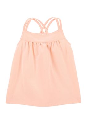 Toddler Girls Sleeveless Solid Knit Tank Top