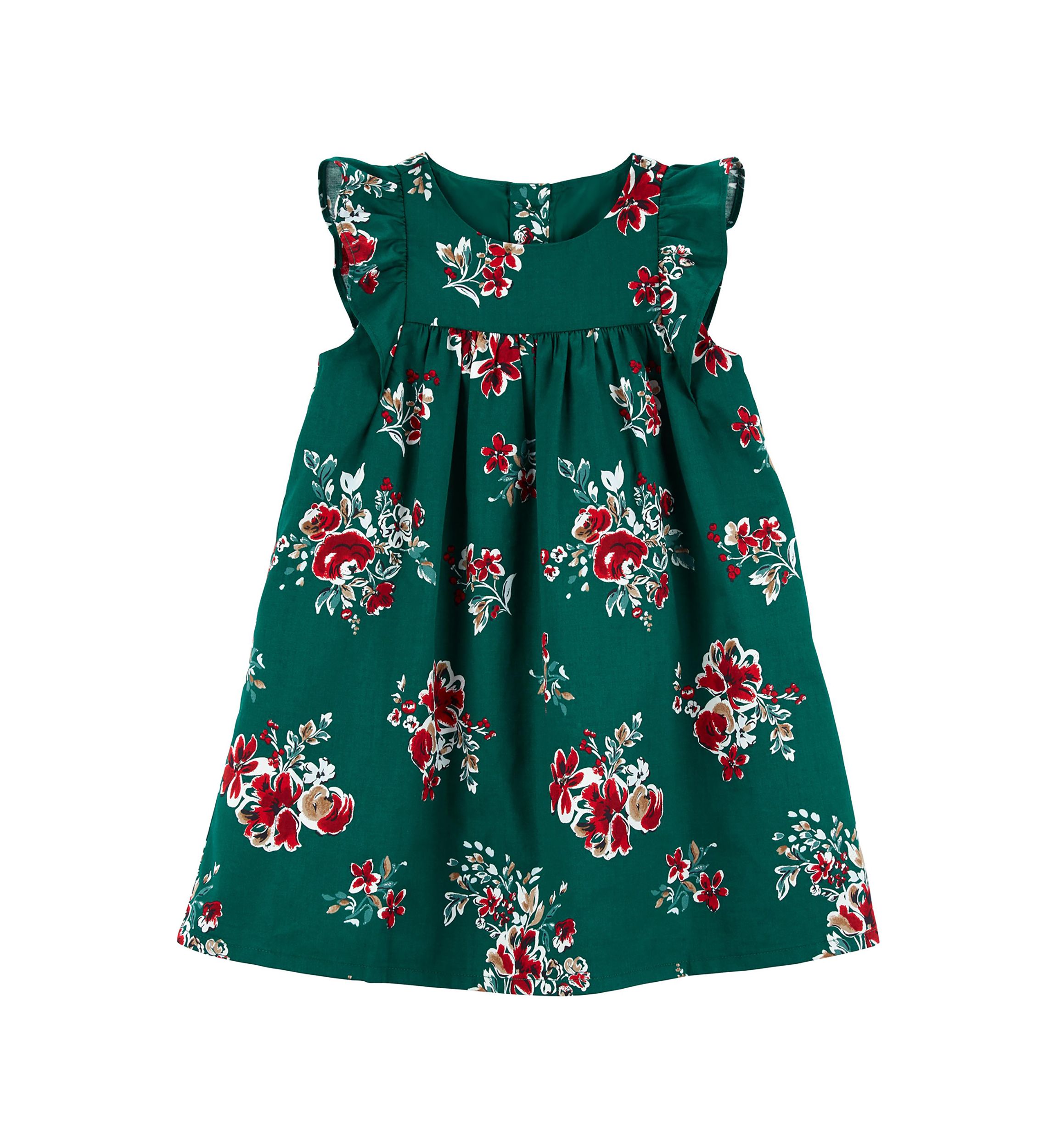Toddler Girls Floral Printed Dress