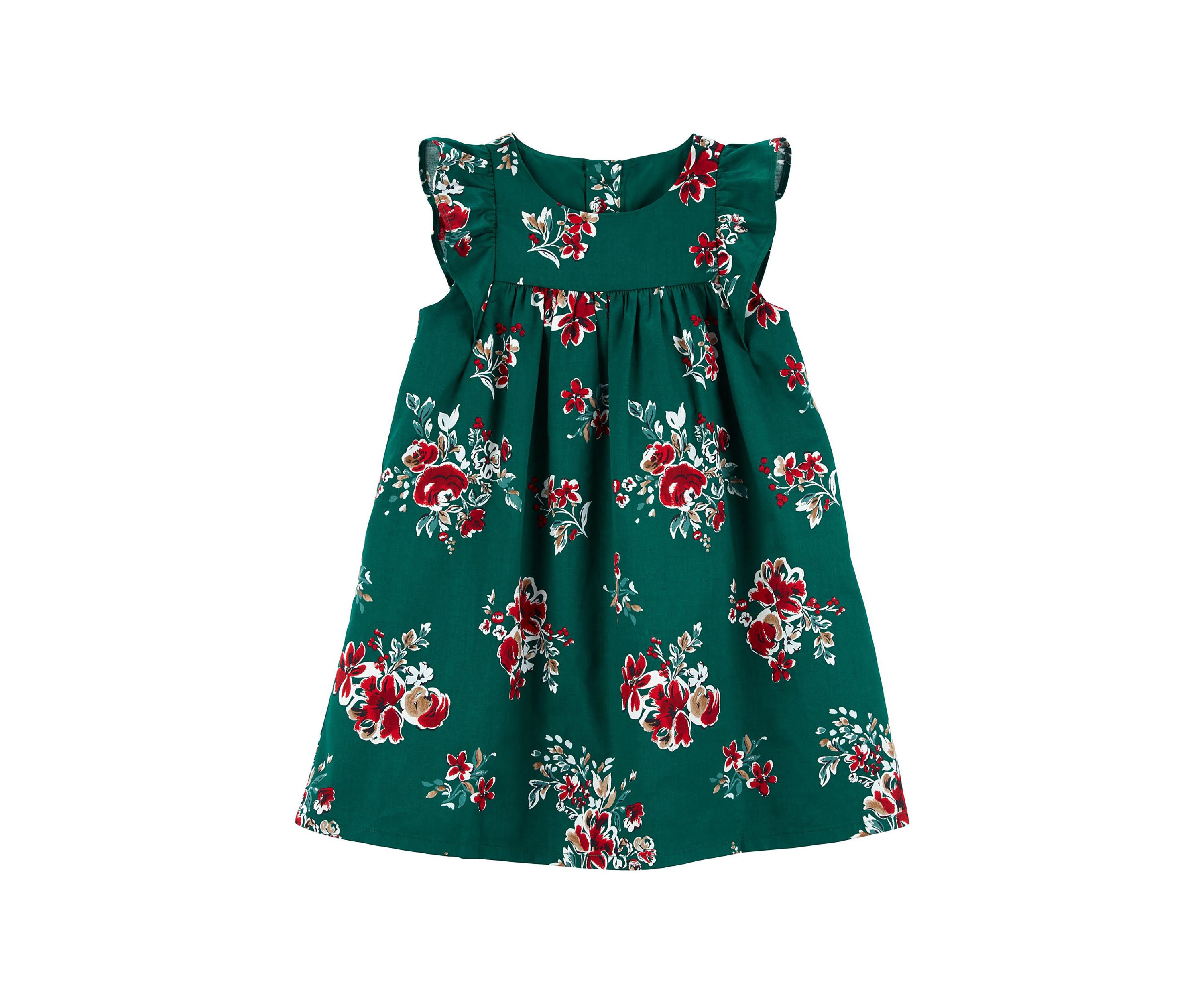 Toddler Girls Floral Printed Dress