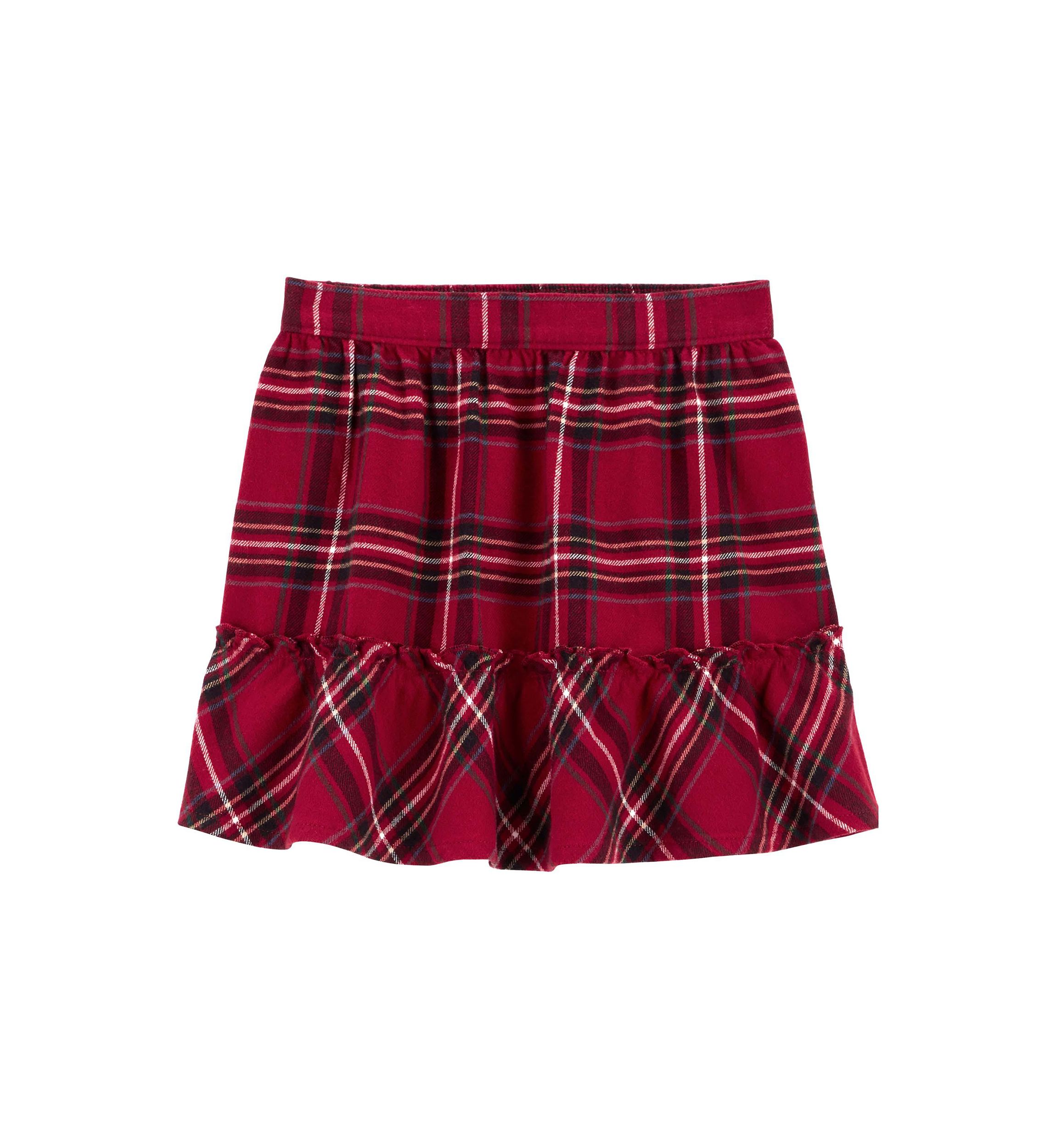 Toddler Girls Plaid Skirt