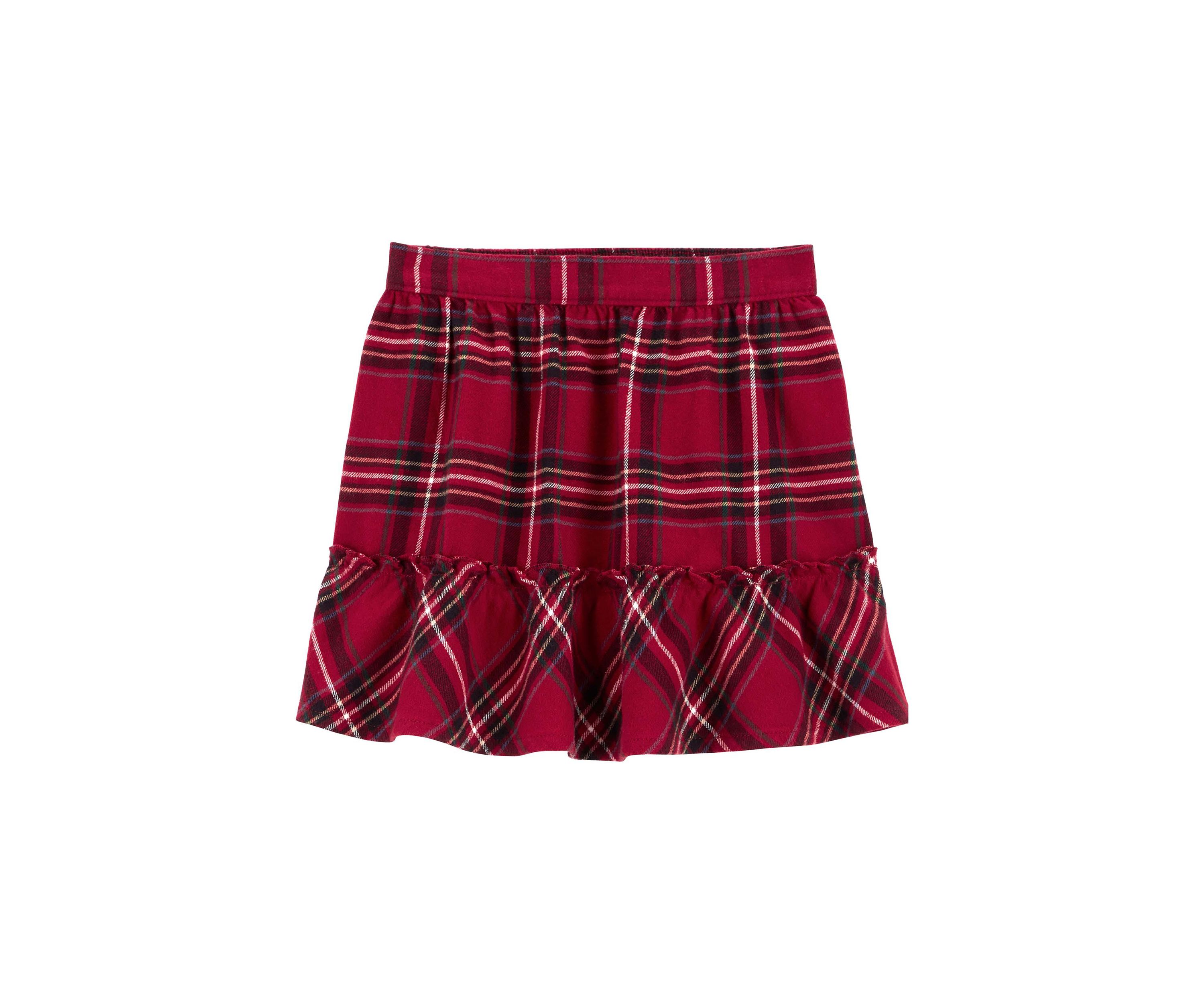 Toddler Girls Plaid Skirt