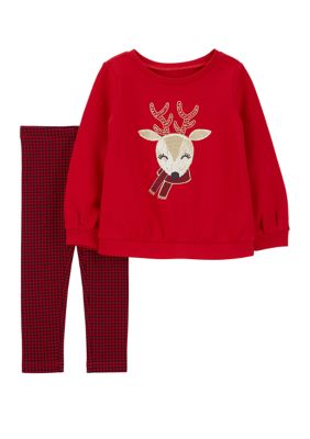 Toddler Girls Festive Deer Set