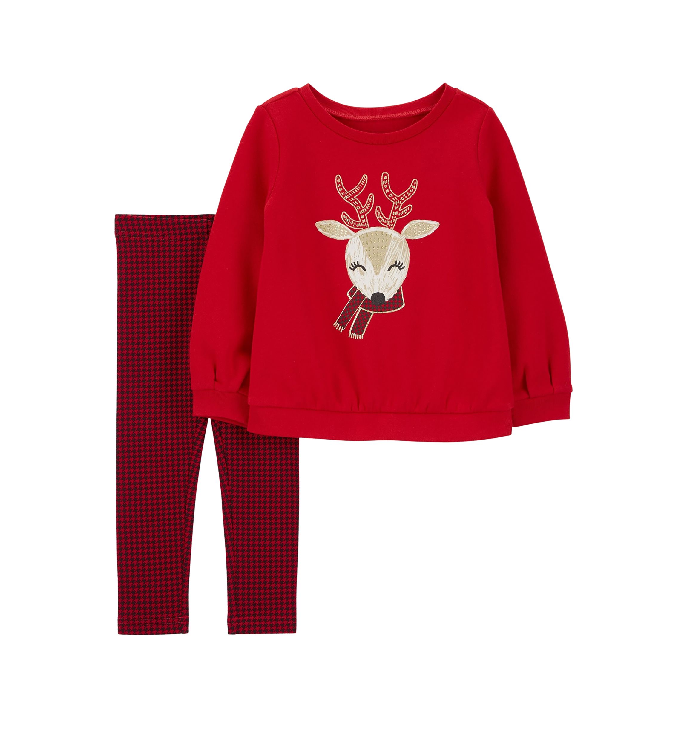 Toddler Girls Festive Deer Set