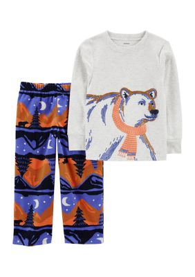 Carter's Toddler Girls 2-Pc. Polar Bear Pajama Set - Macy's