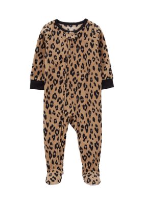 Toddler Girls Printed Footie Pajamas