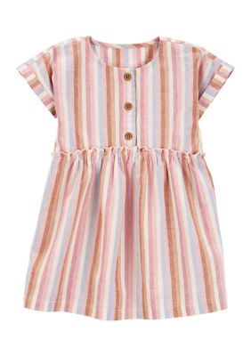 Toddler Girls Multi Stripe Dress