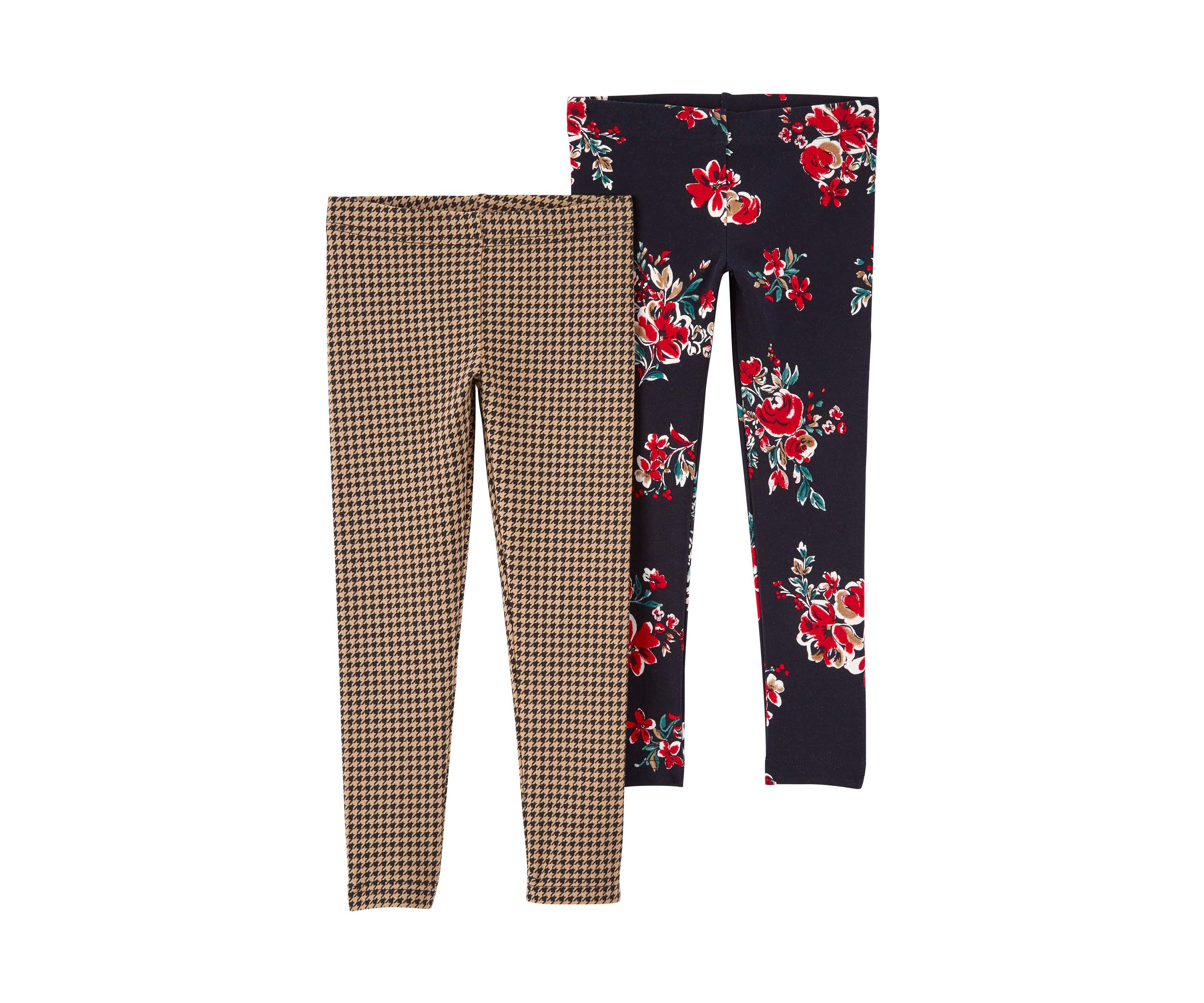 Toddler Girls Printed Leggings - 2 Pack