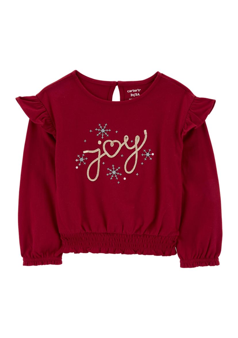 Toddler Girls Joy Graphic Top