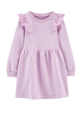 Toddler Girls Solid Ruffle Dress