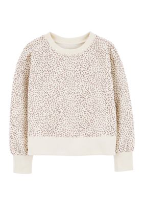 Toddler Girls Leopard Printed Sweatshirt