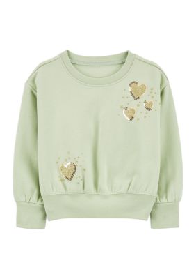 Toddler Girls Heart Printed Sweatshirt