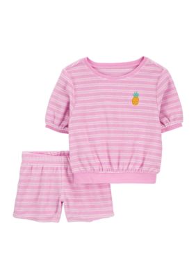 Toddler Girls Terry Pineapple Set