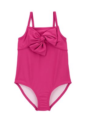 Toddler Girls Bow Front One Piece Swimsuit