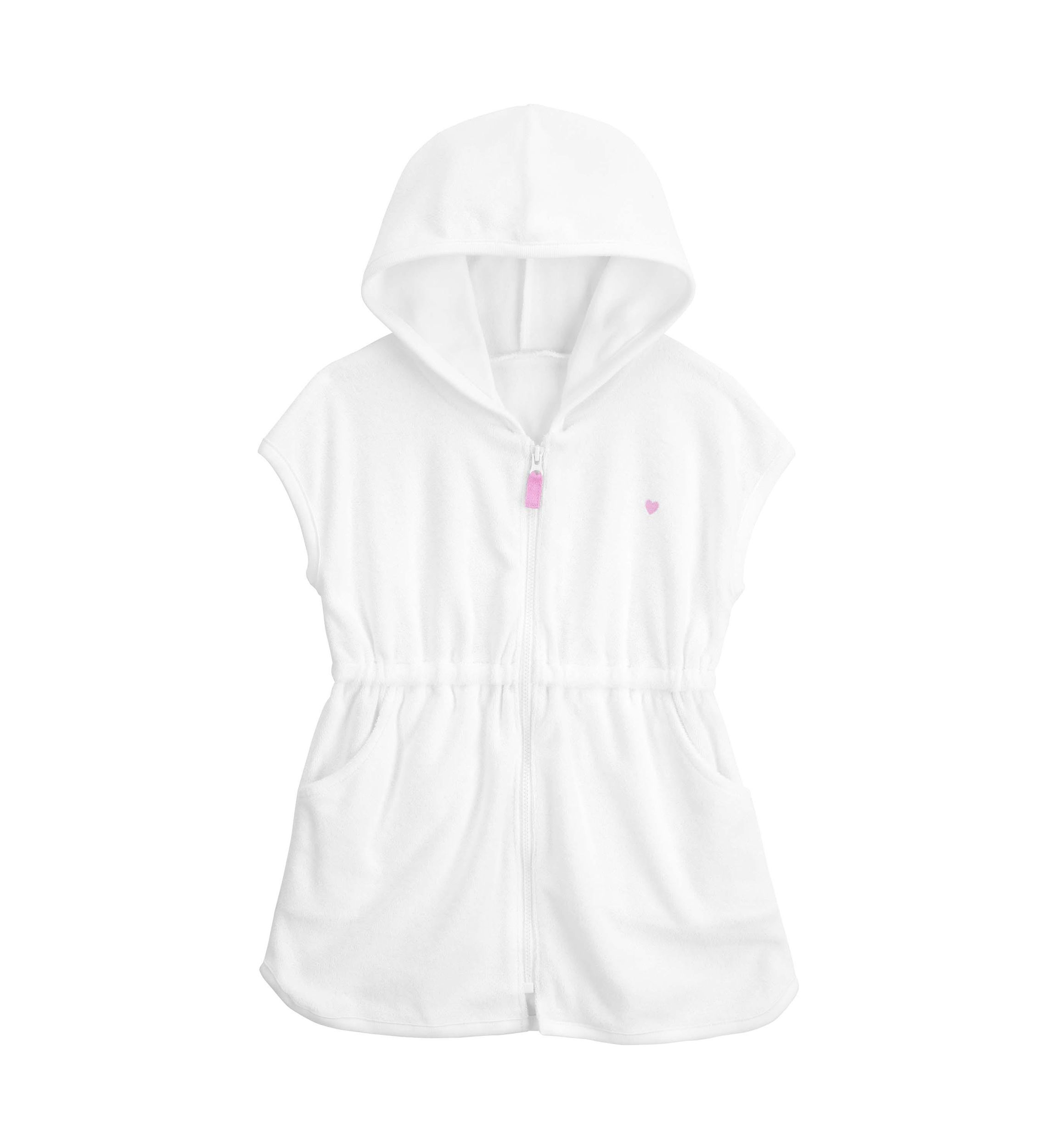 Toddler Girls Terry Zip Front Cover Up