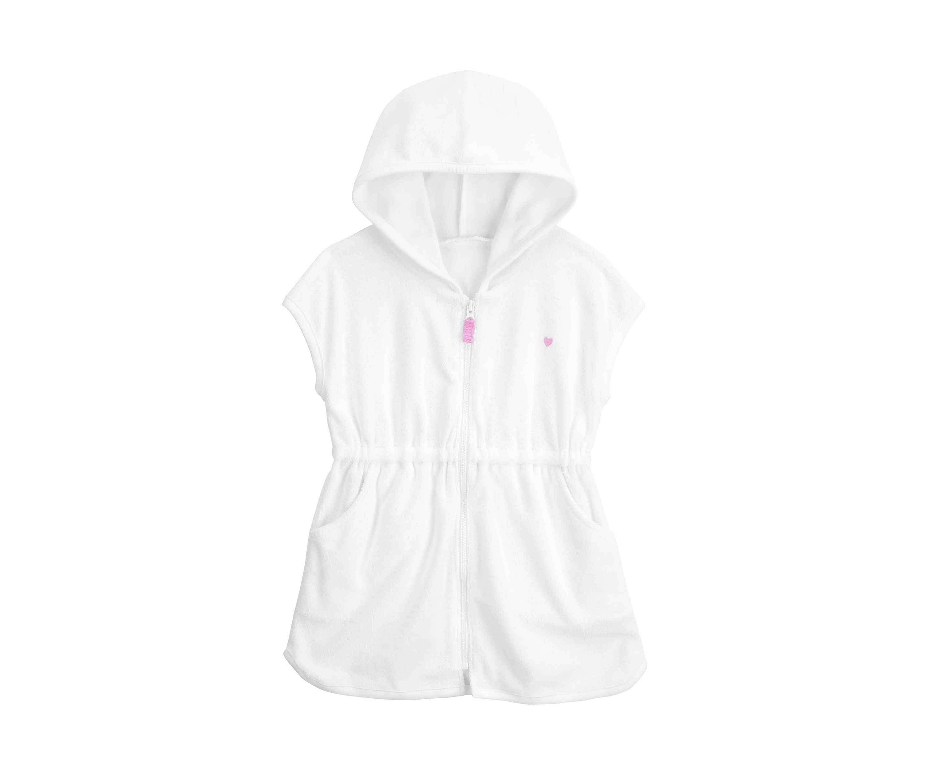 Toddler Girls Terry Zip Front Cover Up