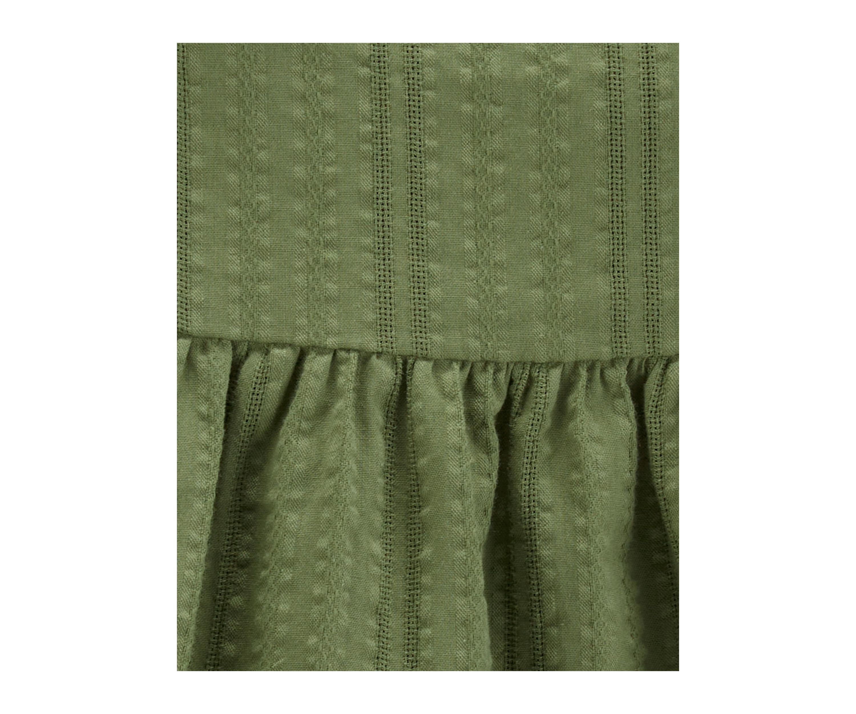 Toddler Girls Solid Textured Dress