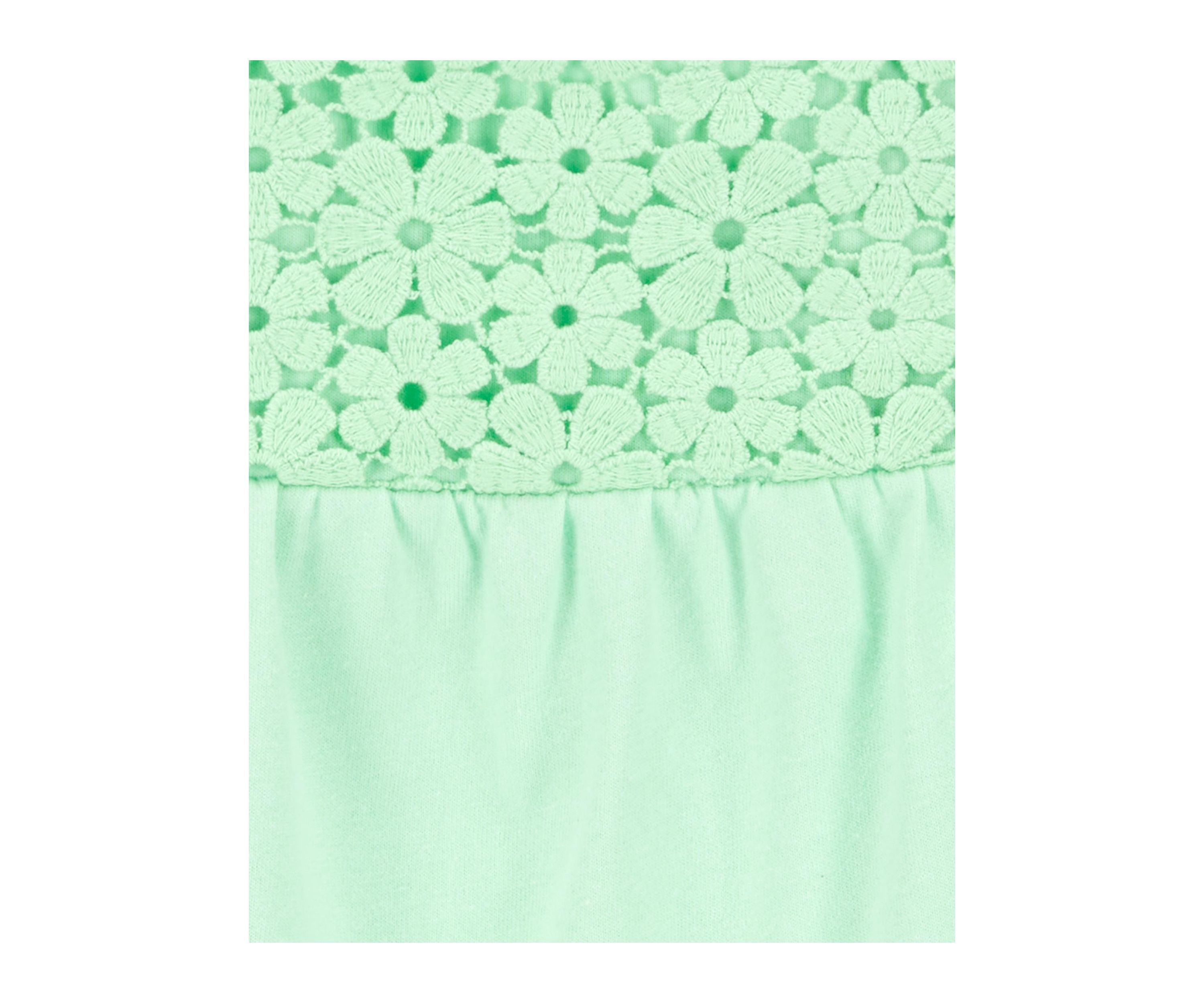 Toddler Girls Sleeveless Crochet Tank Top