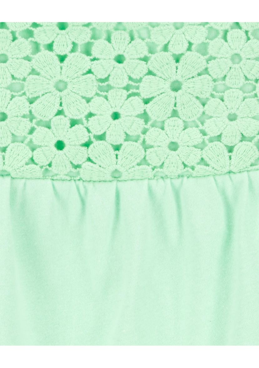 Toddler Girls Sleeveless Crochet Tank Top