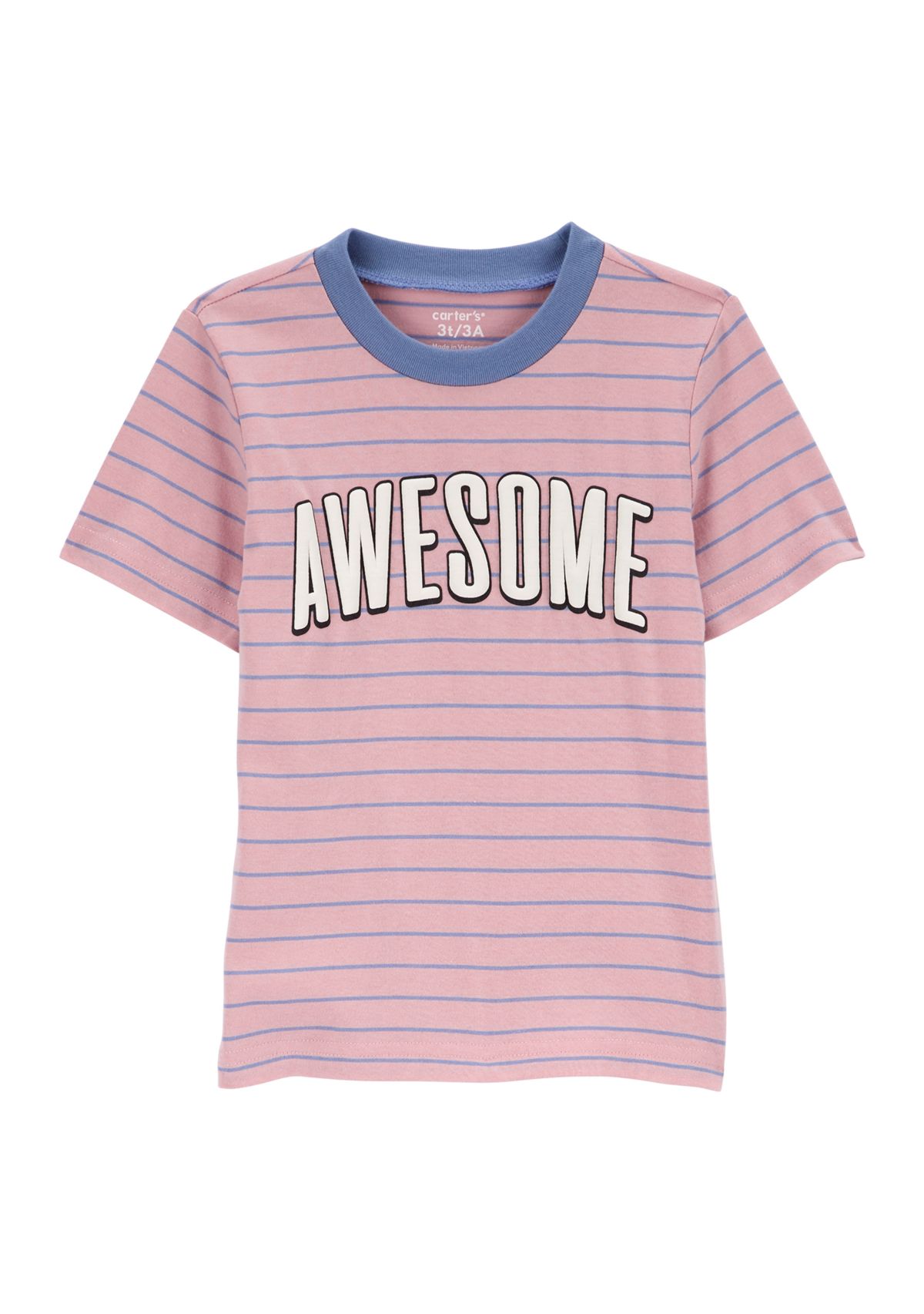 Toddler Boys Awesome Short Sleeve Graphic T-Shirt