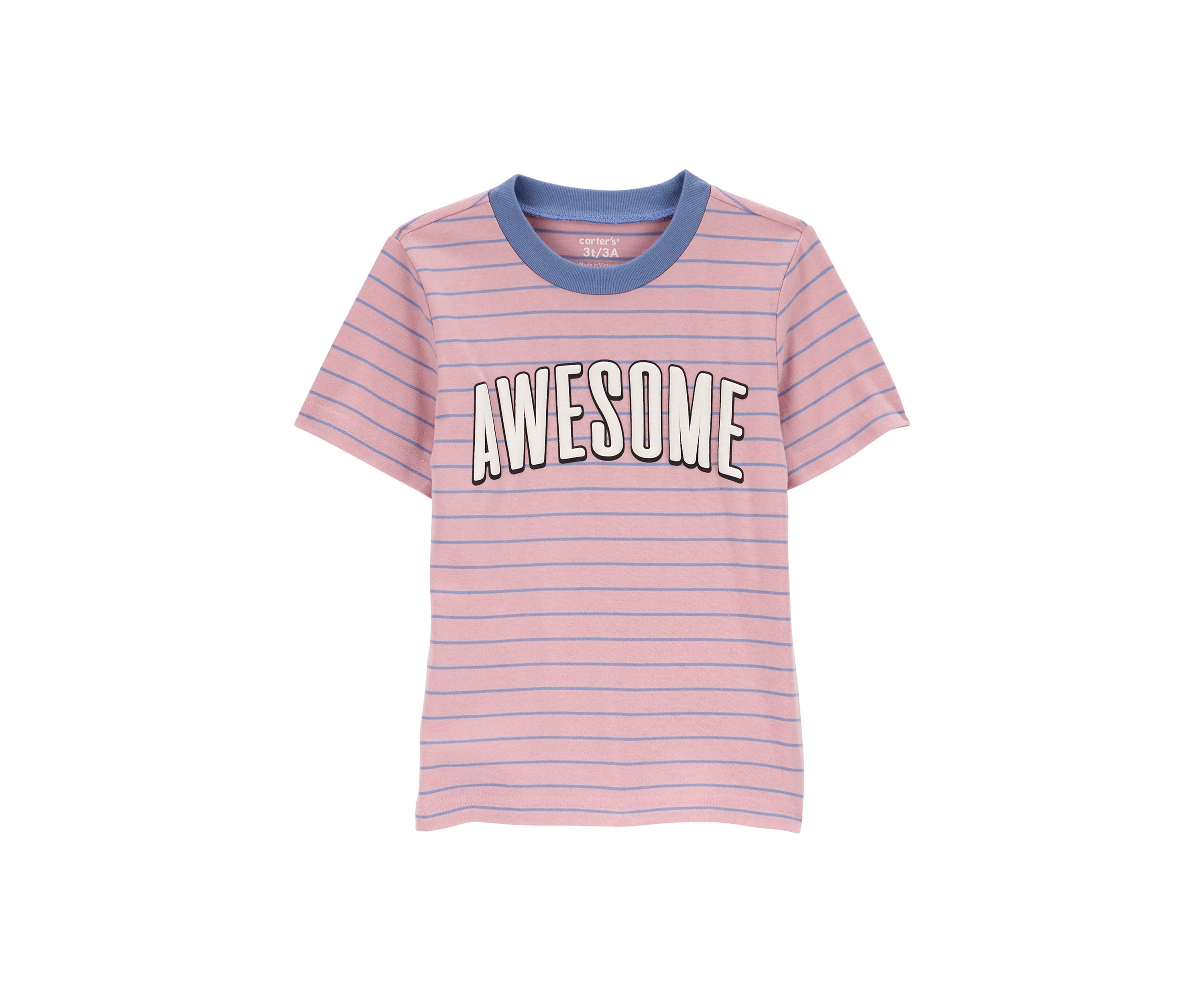 Toddler Boys Awesome Short Sleeve Graphic T-Shirt