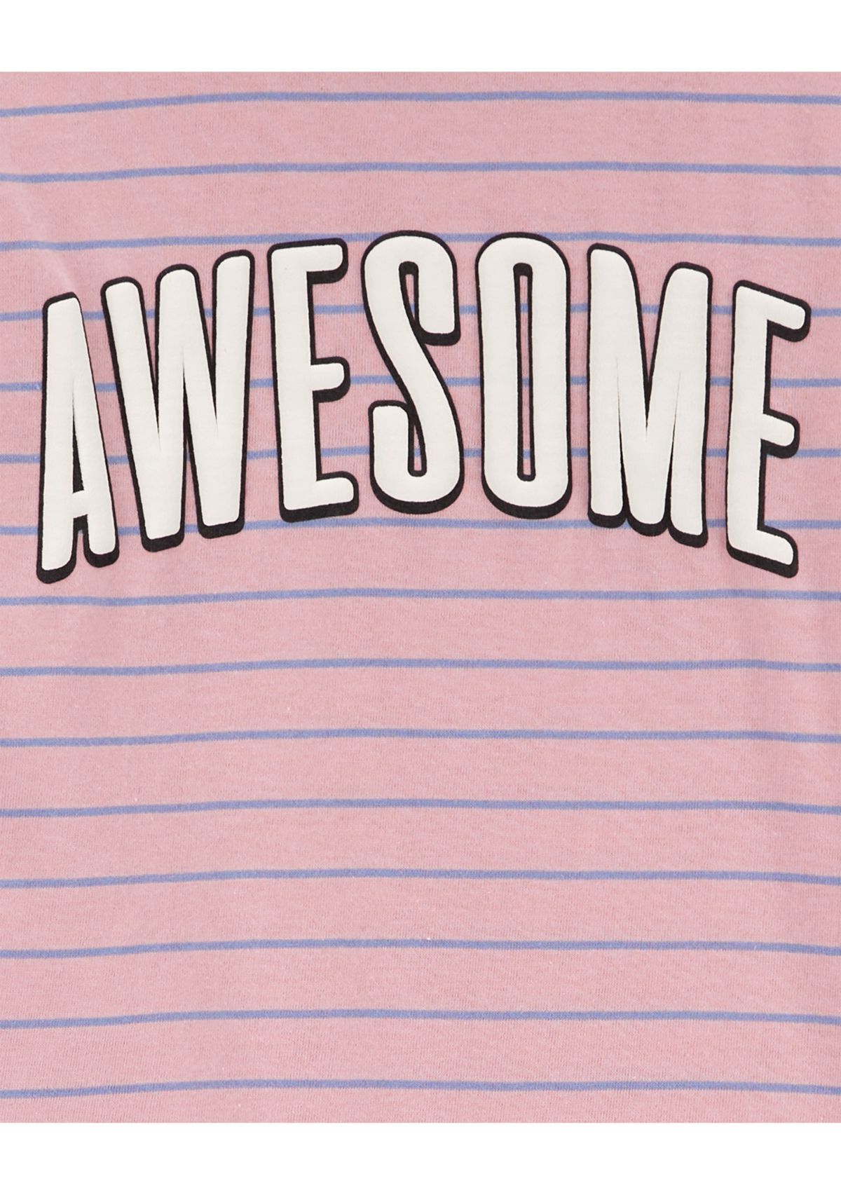 Toddler Boys Awesome Short Sleeve Graphic T-Shirt