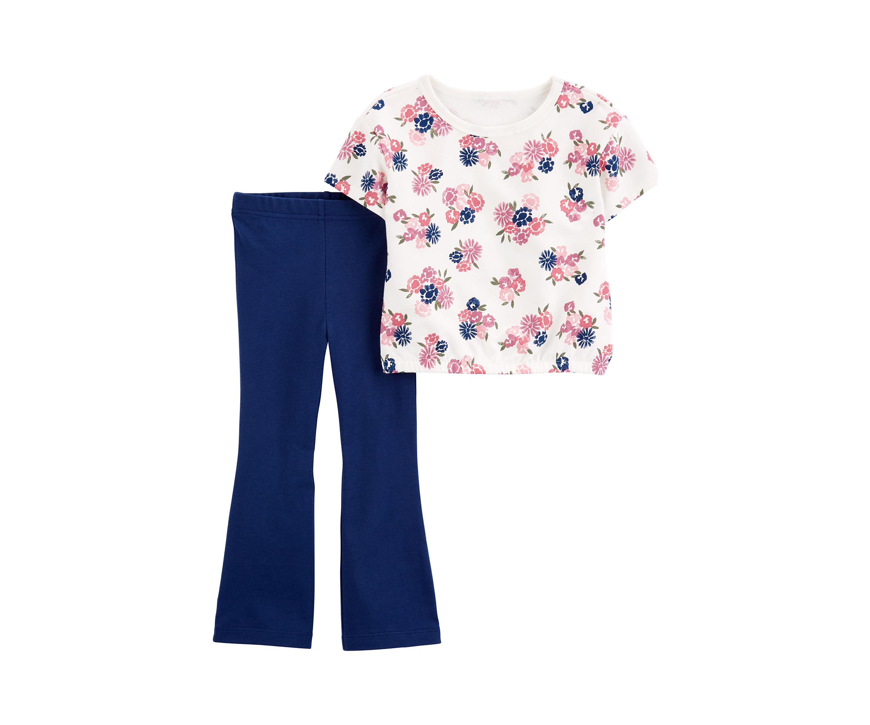Toddler Girls Floral Printed Top and Leggings Set