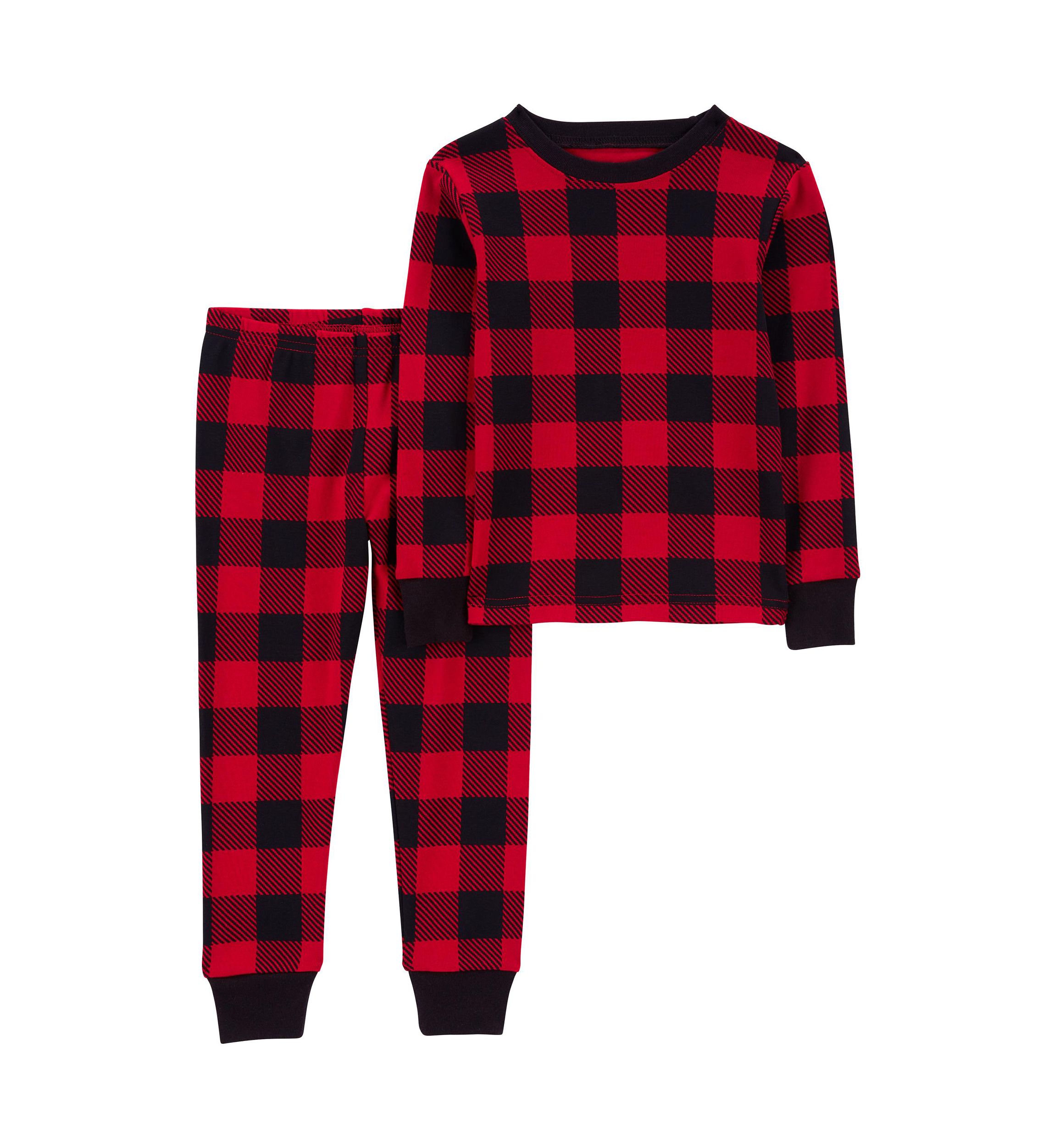 Toddler Girls Buffalo Plaid Pajama Set