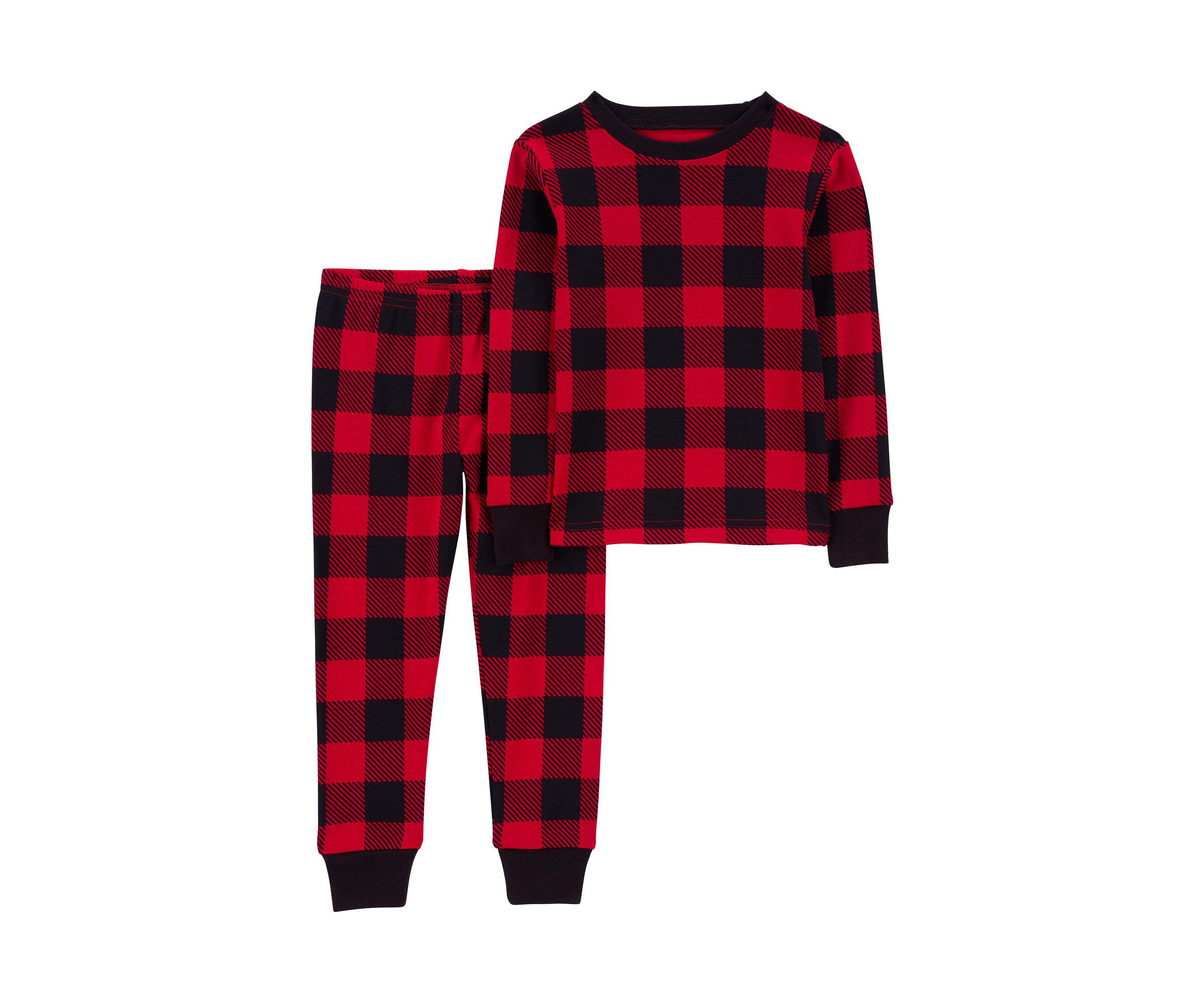Toddler Girls Buffalo Plaid Pajama Set