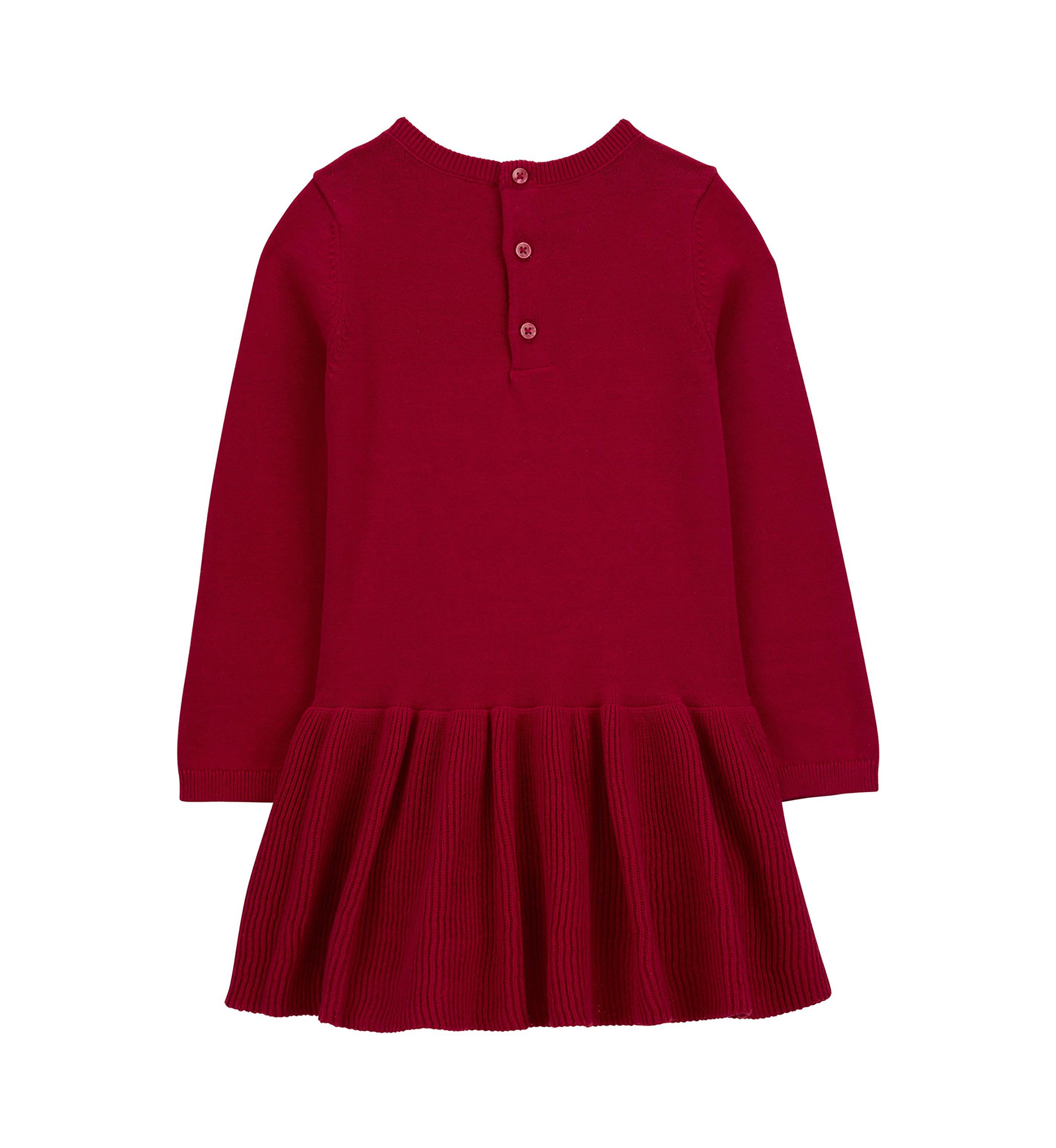 Toddler Girls Cable Knit Sweater Dress