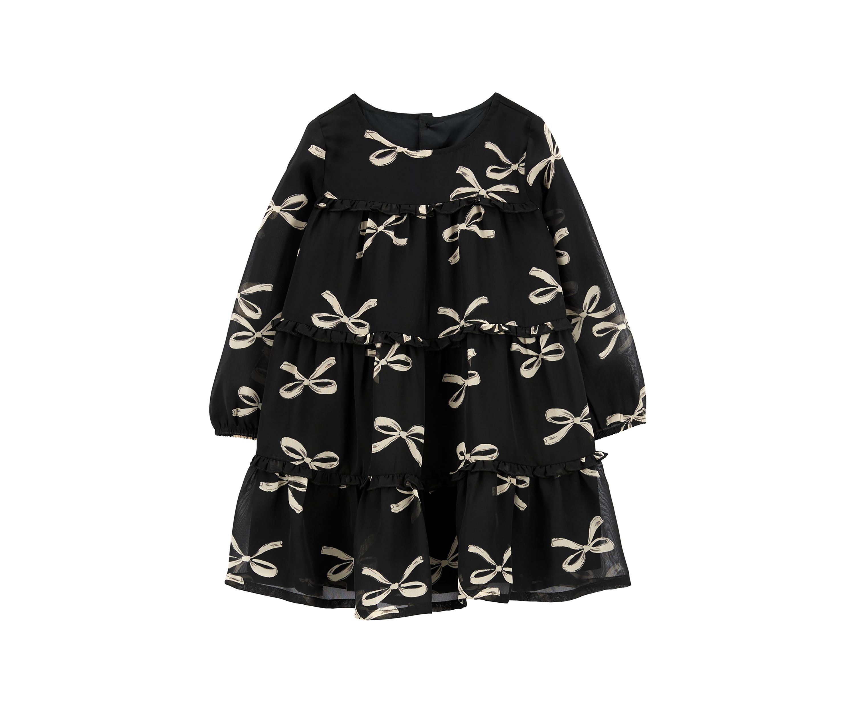 Toddler Girls Printed Woven Chiffon Dress