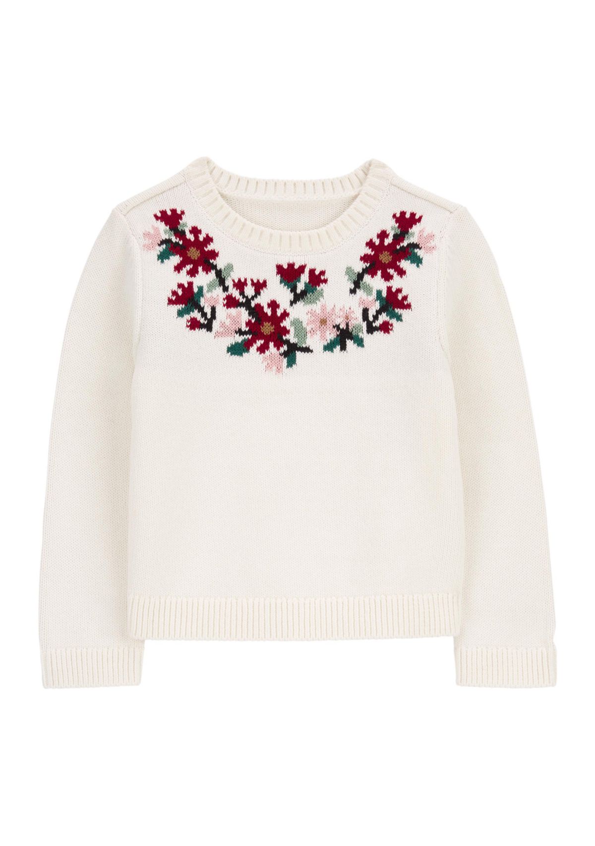 Toddler Girls Embroidered Sweater