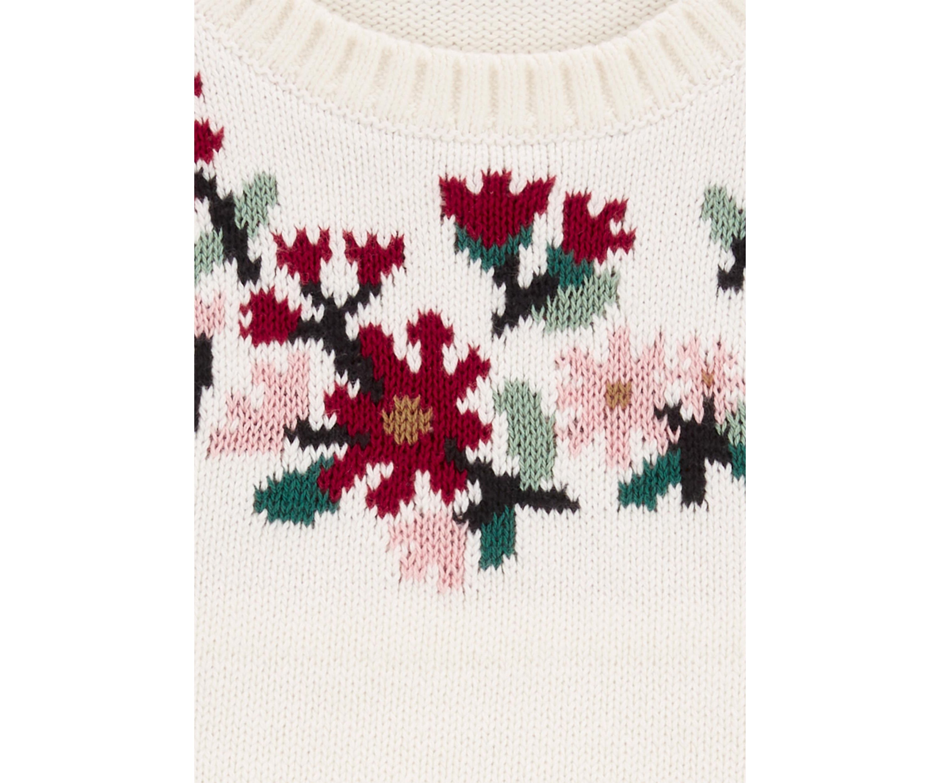 Toddler Girls Embroidered Sweater