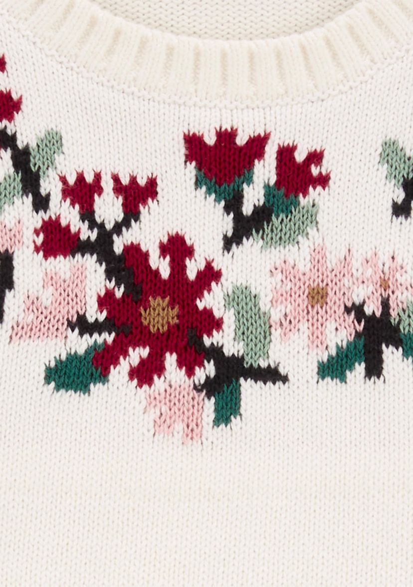Toddler Girls Embroidered Sweater