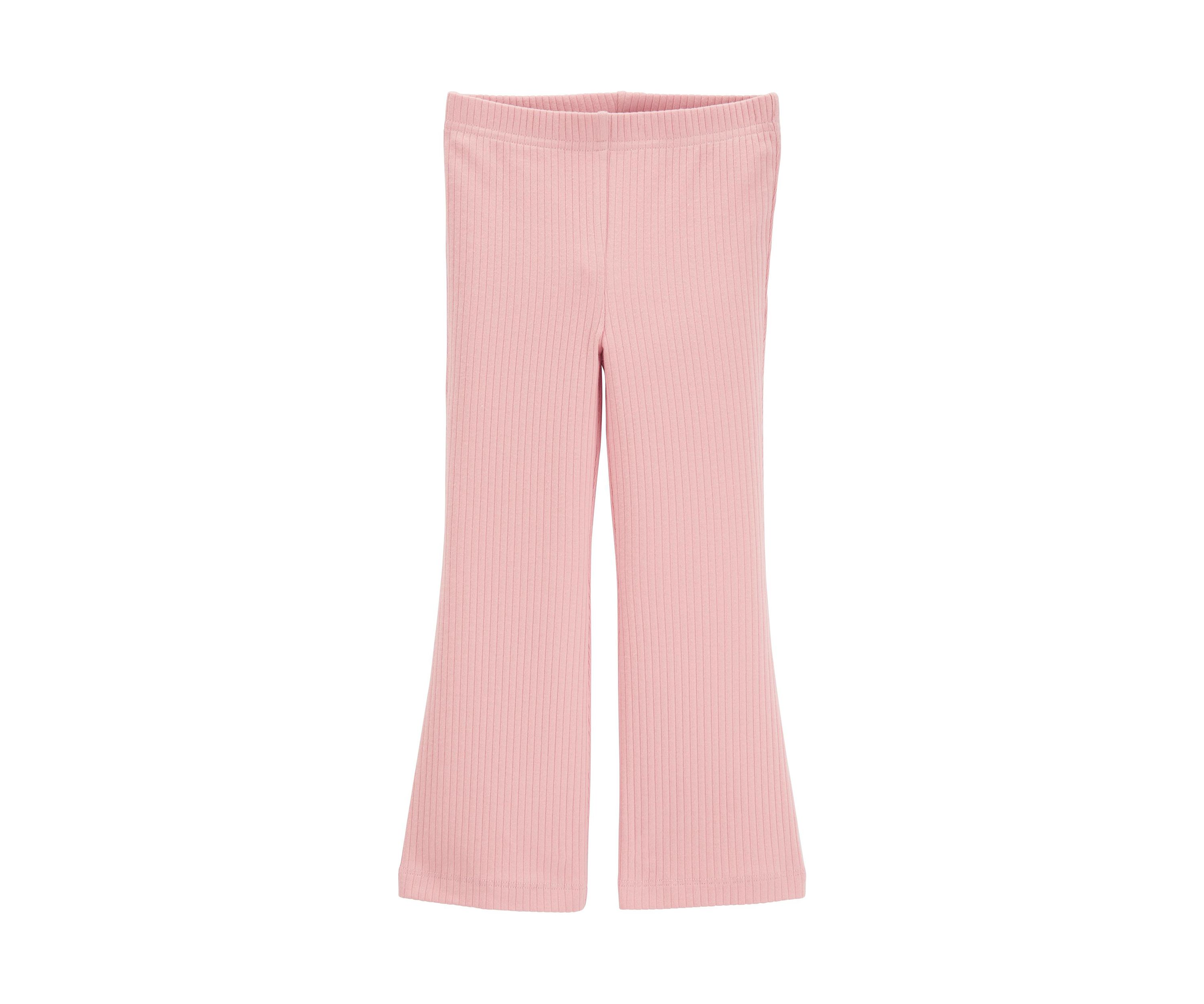 Toddler Girls Ribbed Knit Flare Pants