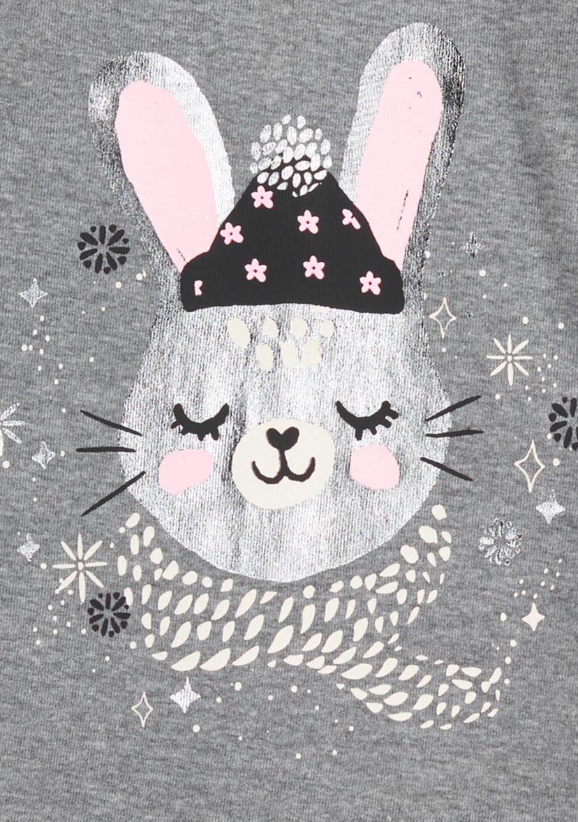 Toddler Boys Bunny Thermal Pajama Set 
