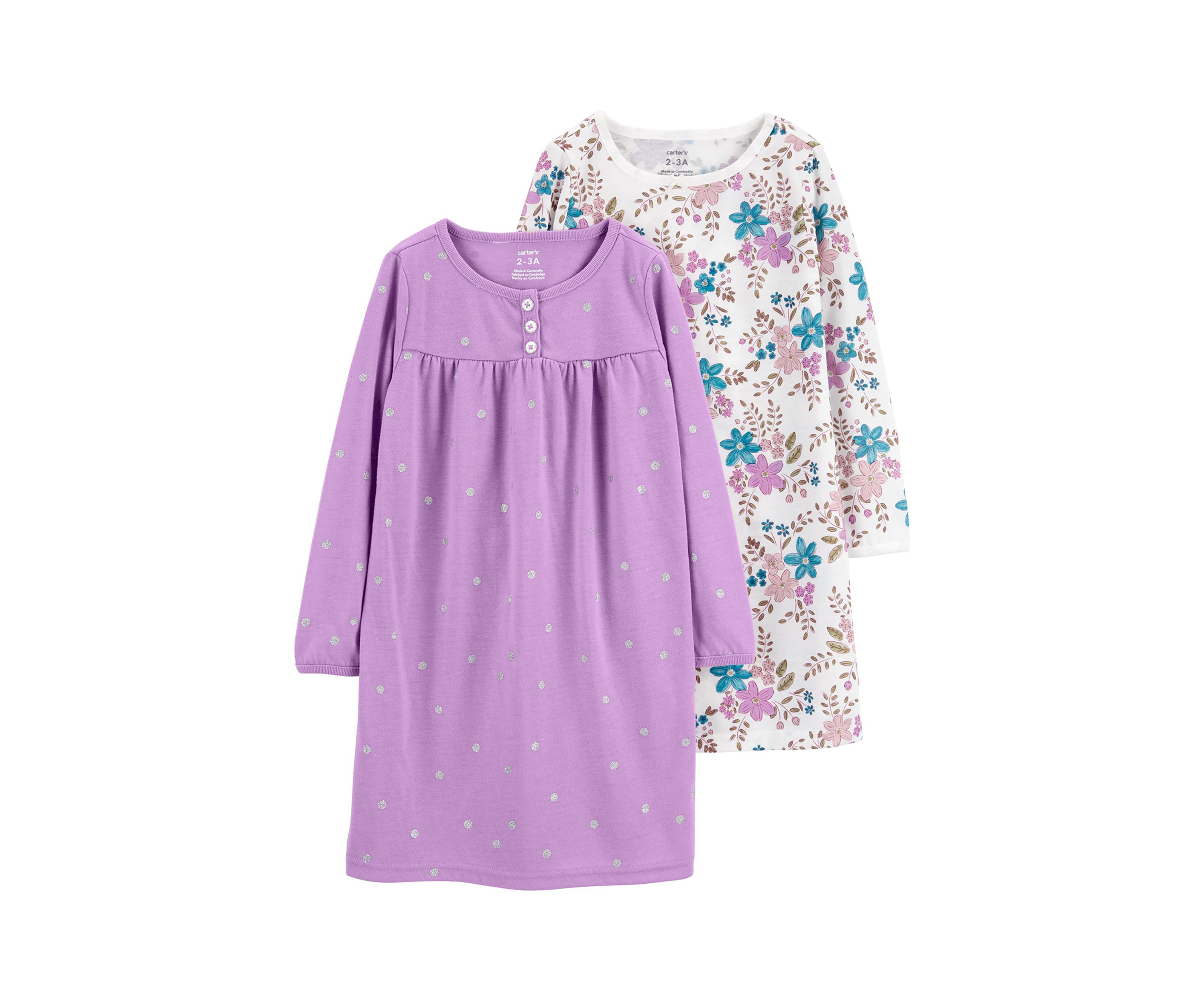 Toddler Girls Nightgown Set - 2 Pack