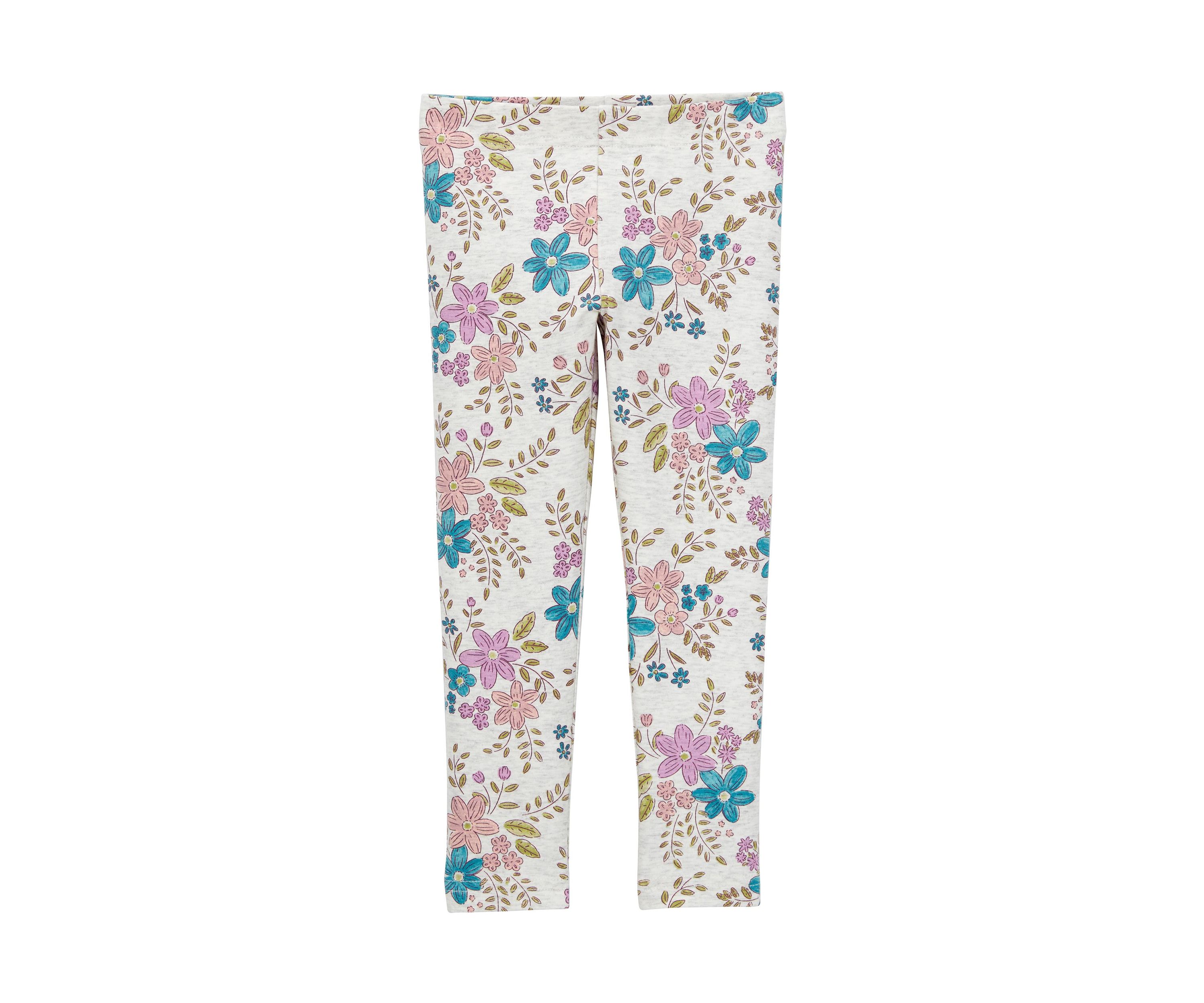 Toddler Girls Floral Printed Leggings