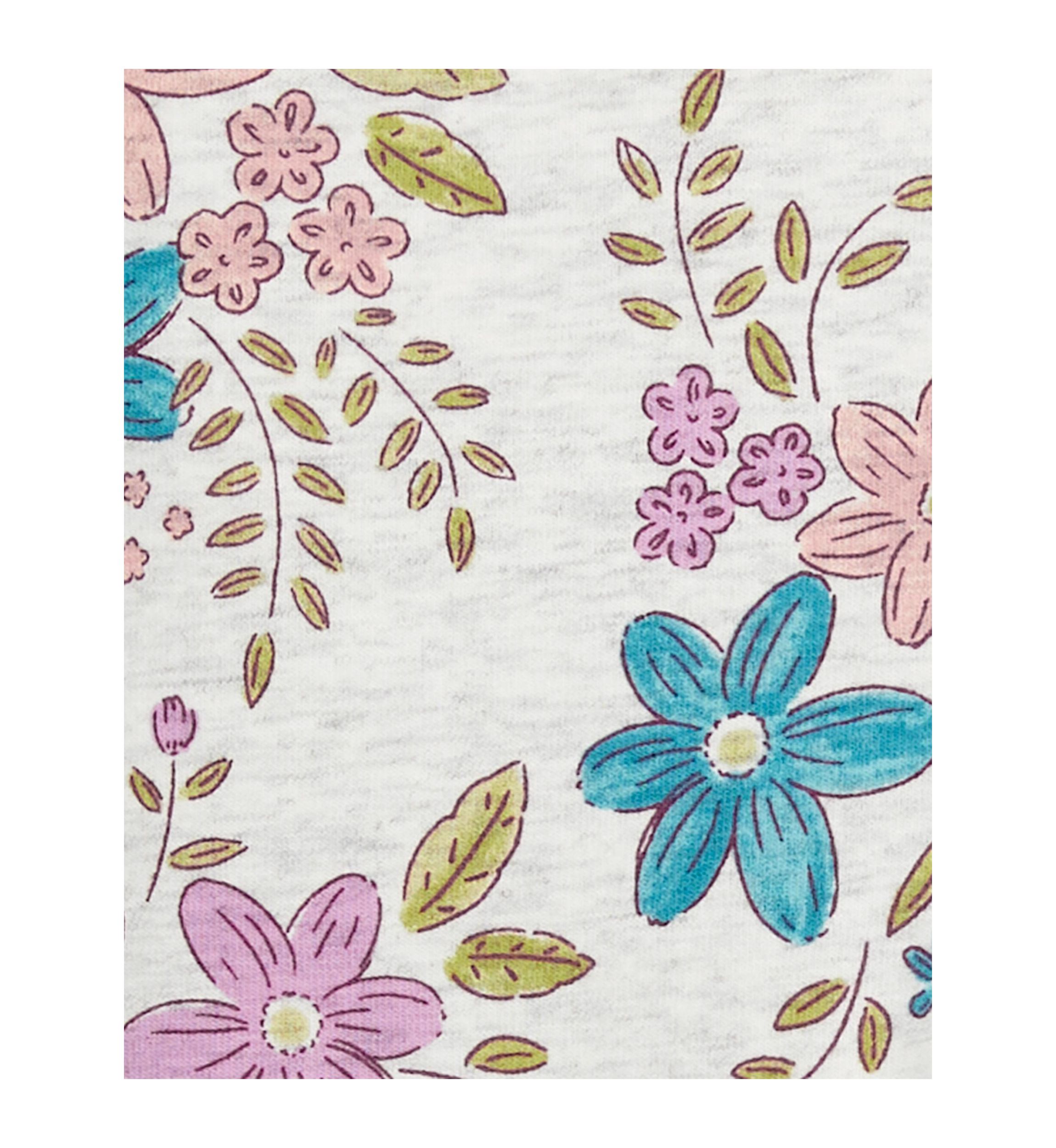 Toddler Girls Floral Printed Leggings