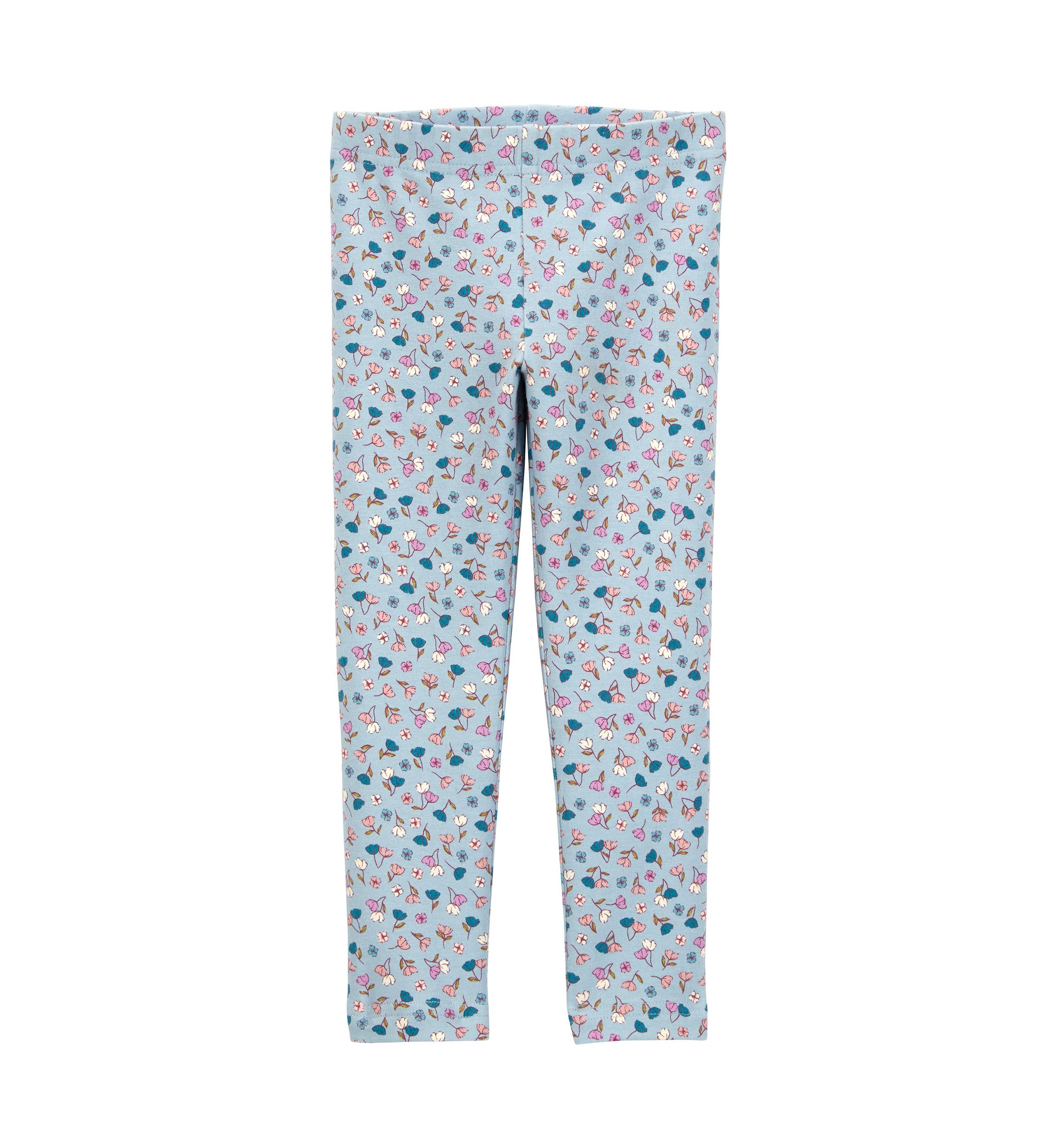 Toddler Girls Floral Printed Leggings