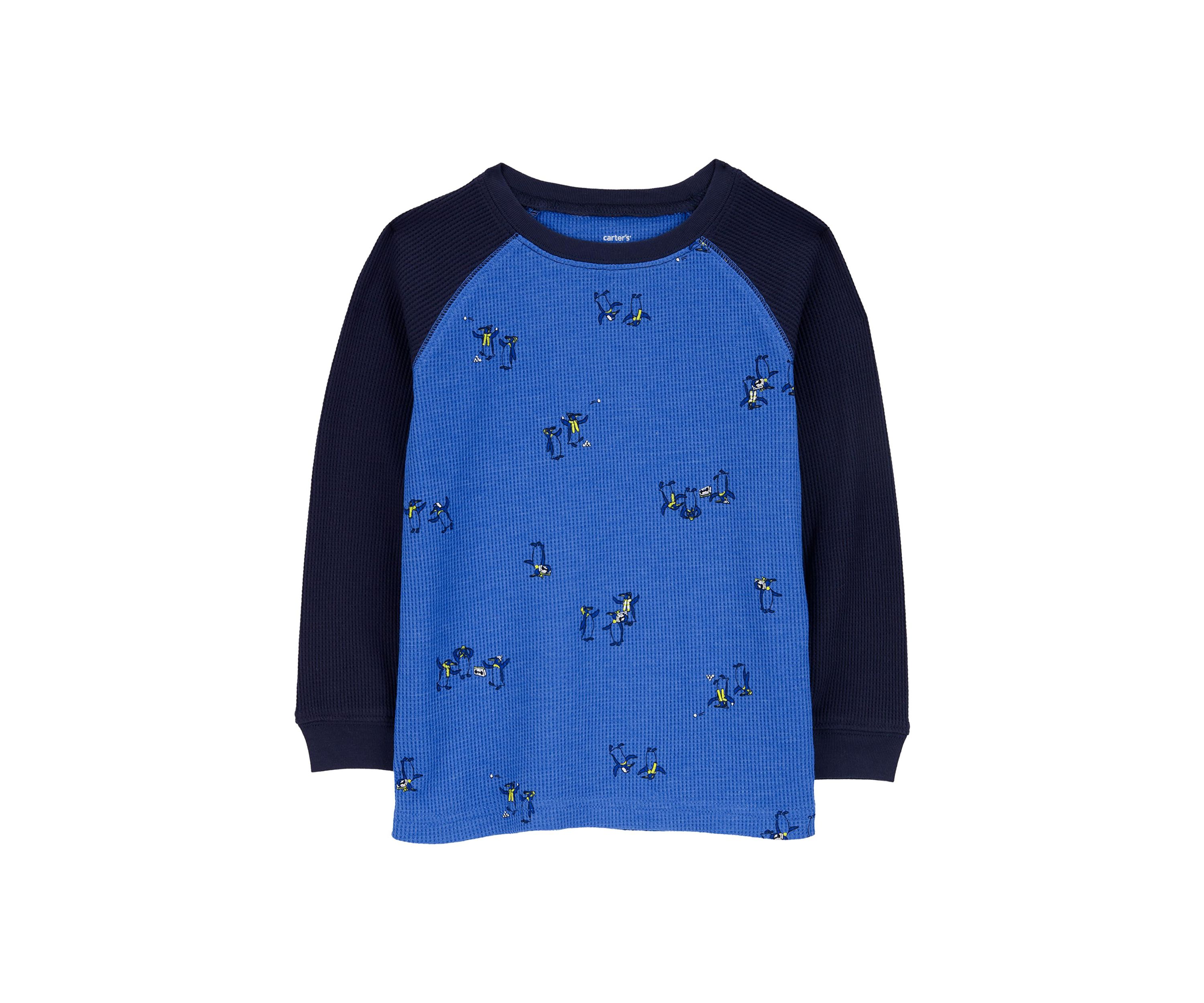 Toddler Boys Long Sleeve Penguin T-Shirt