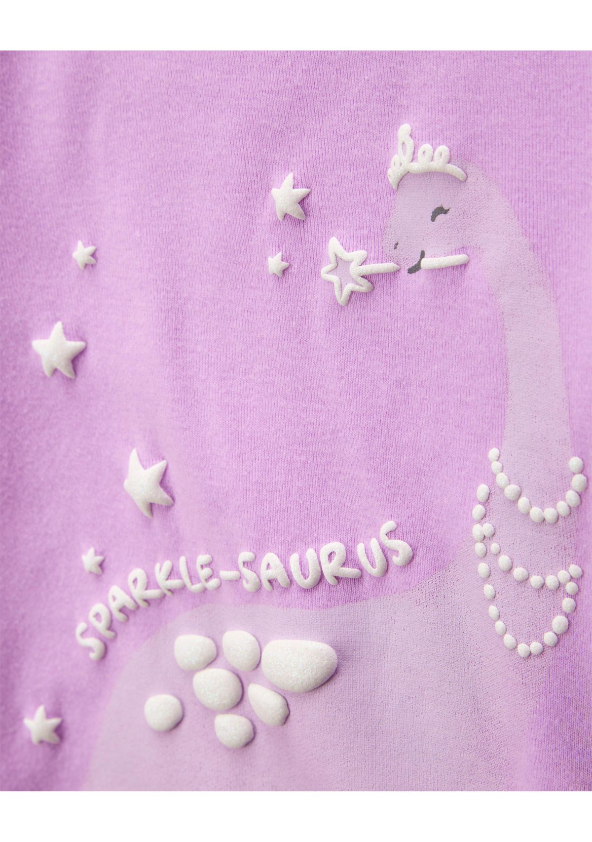 Toddler Girls Dinosaur Printed 4 Piece Pajama Set