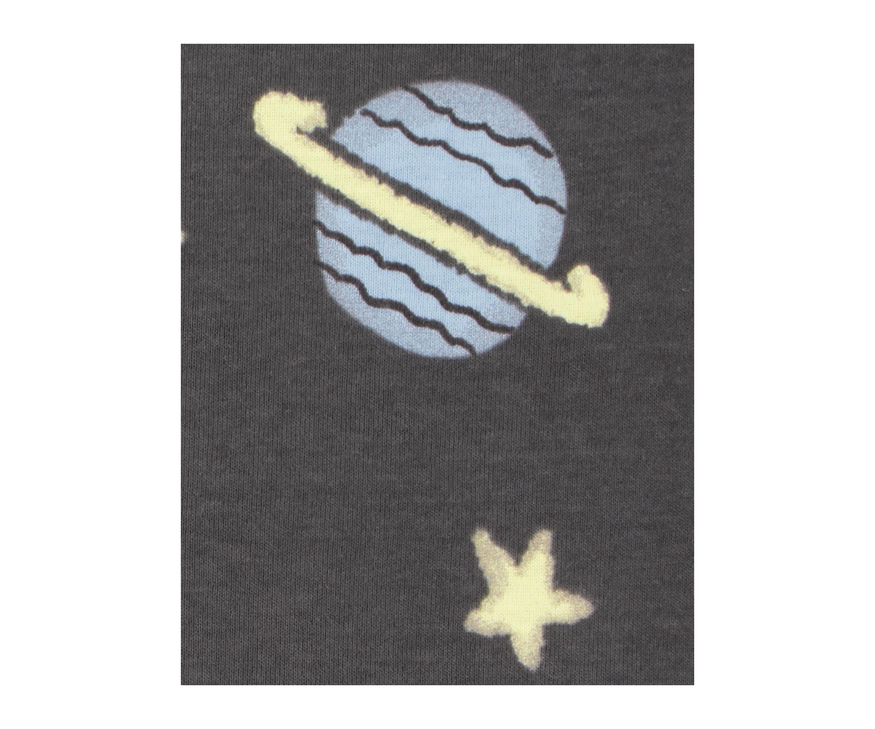 Toddler Boys Space Printed 4 Piece Pajama Set