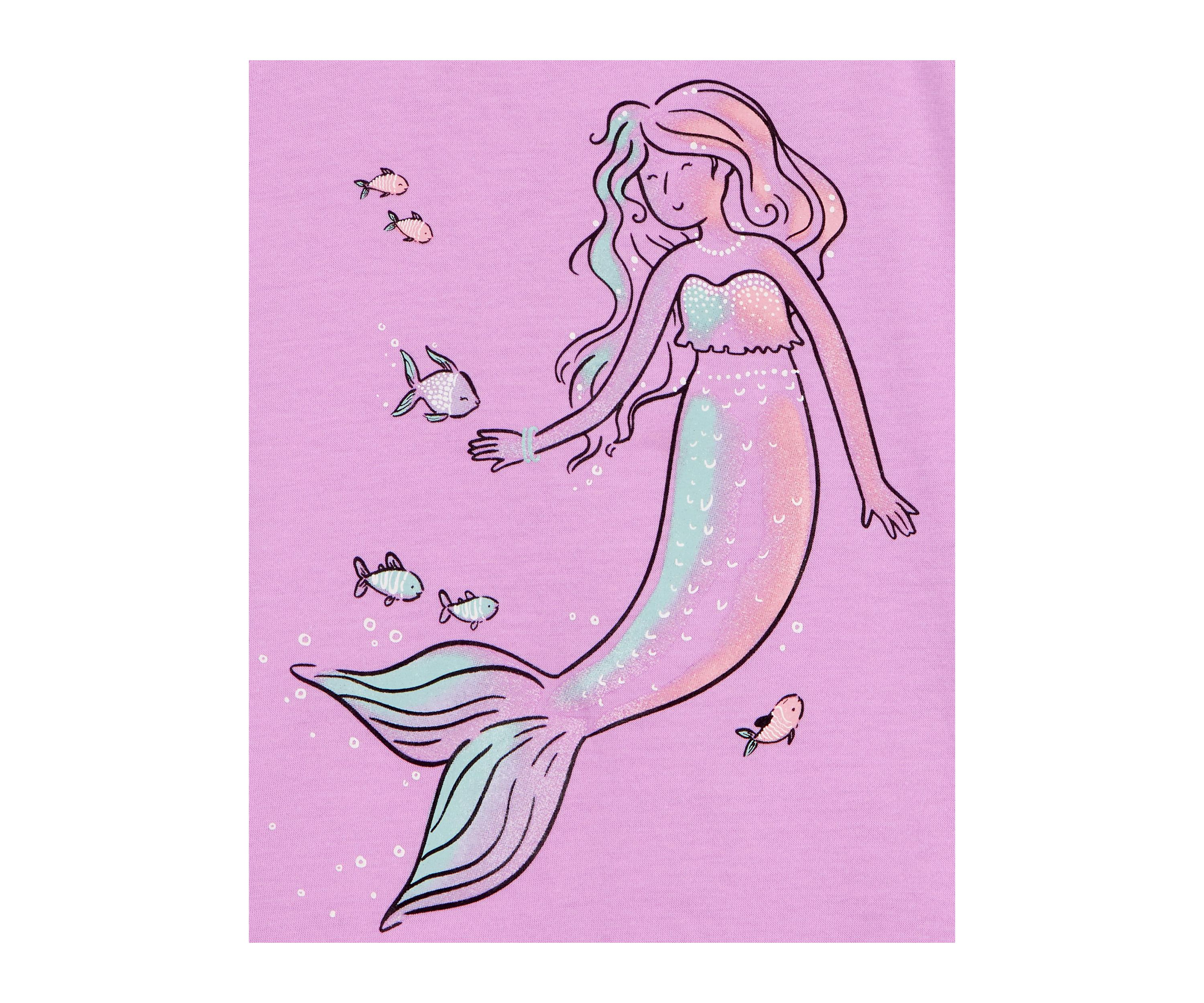 Toddler Girls Mermaid Nightgowns - 2 Pack